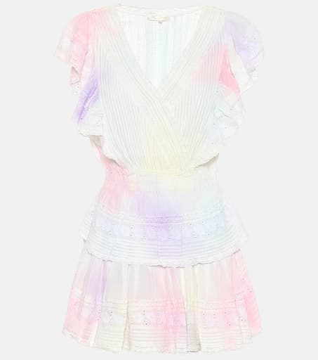Gwen Tie-Dyed Cotton Minidress - Image 1
