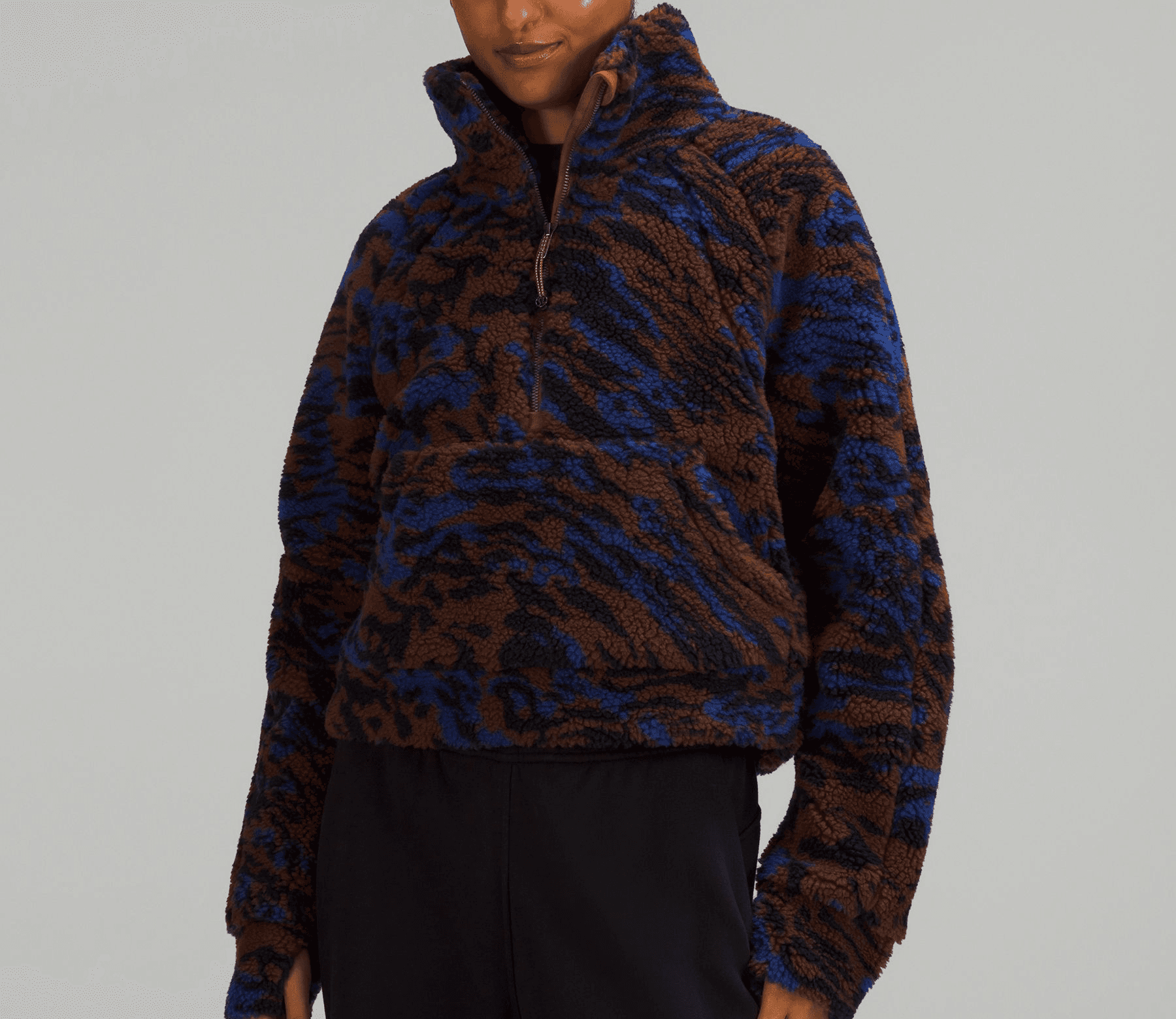 Scuba Oversized Fleece Funnel Neck - Image 1