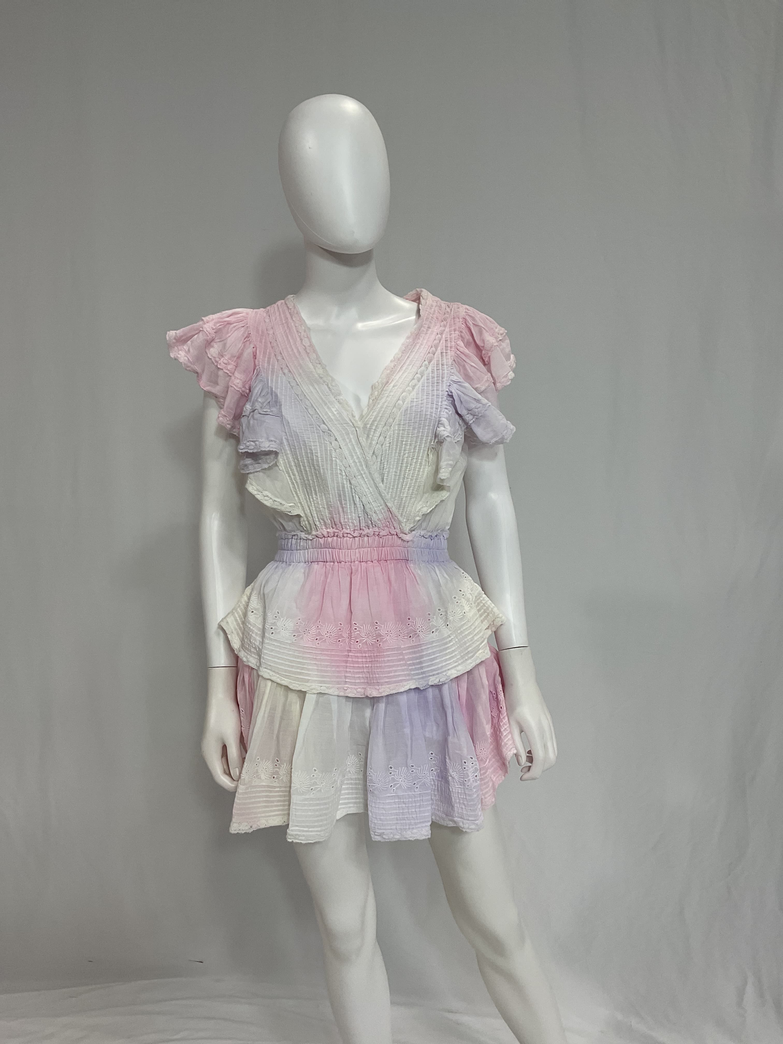 Gwen Tie-Dyed Cotton Minidress - Image 2