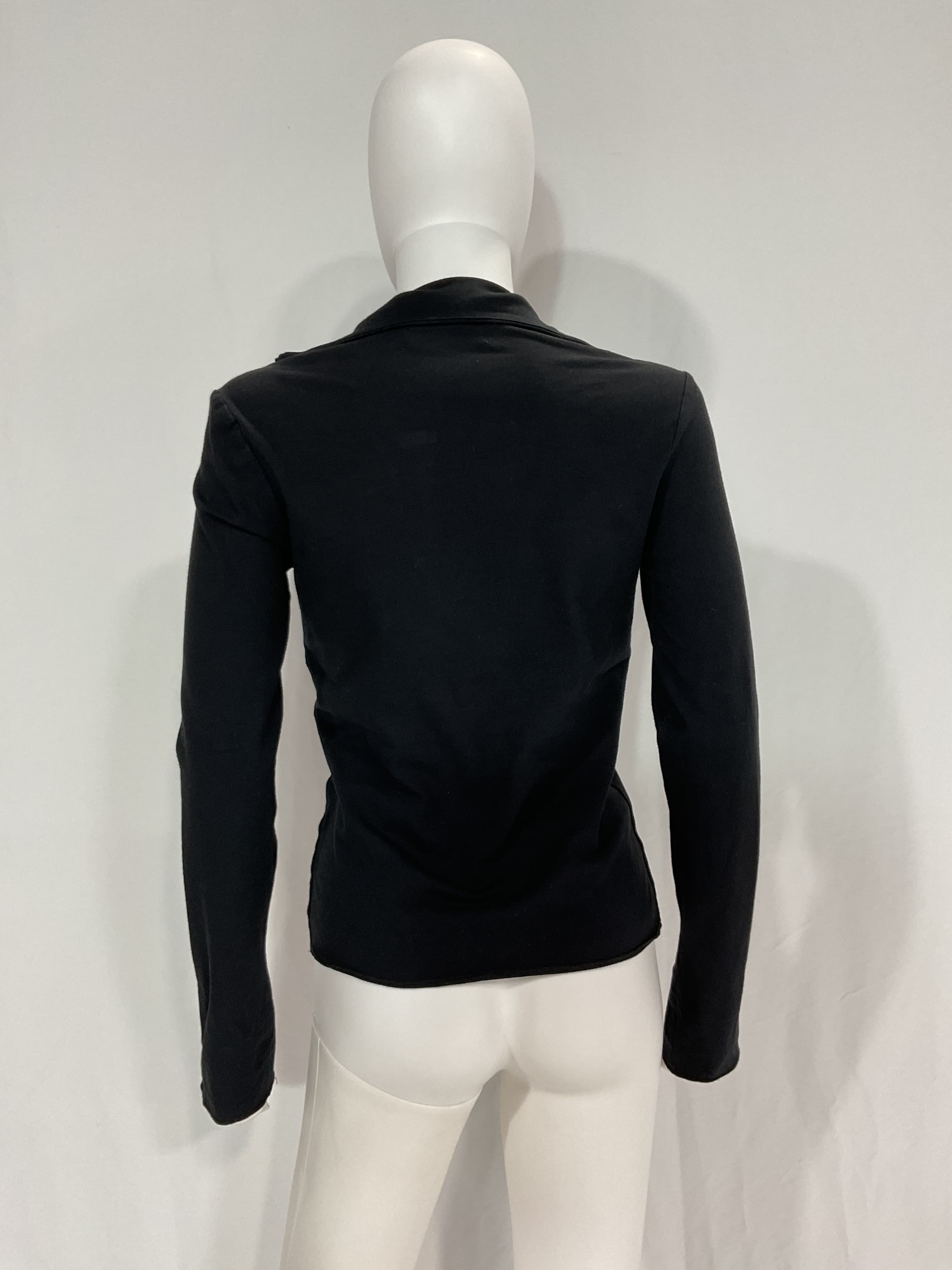 Two Way Zip Sport In Black - Image 4