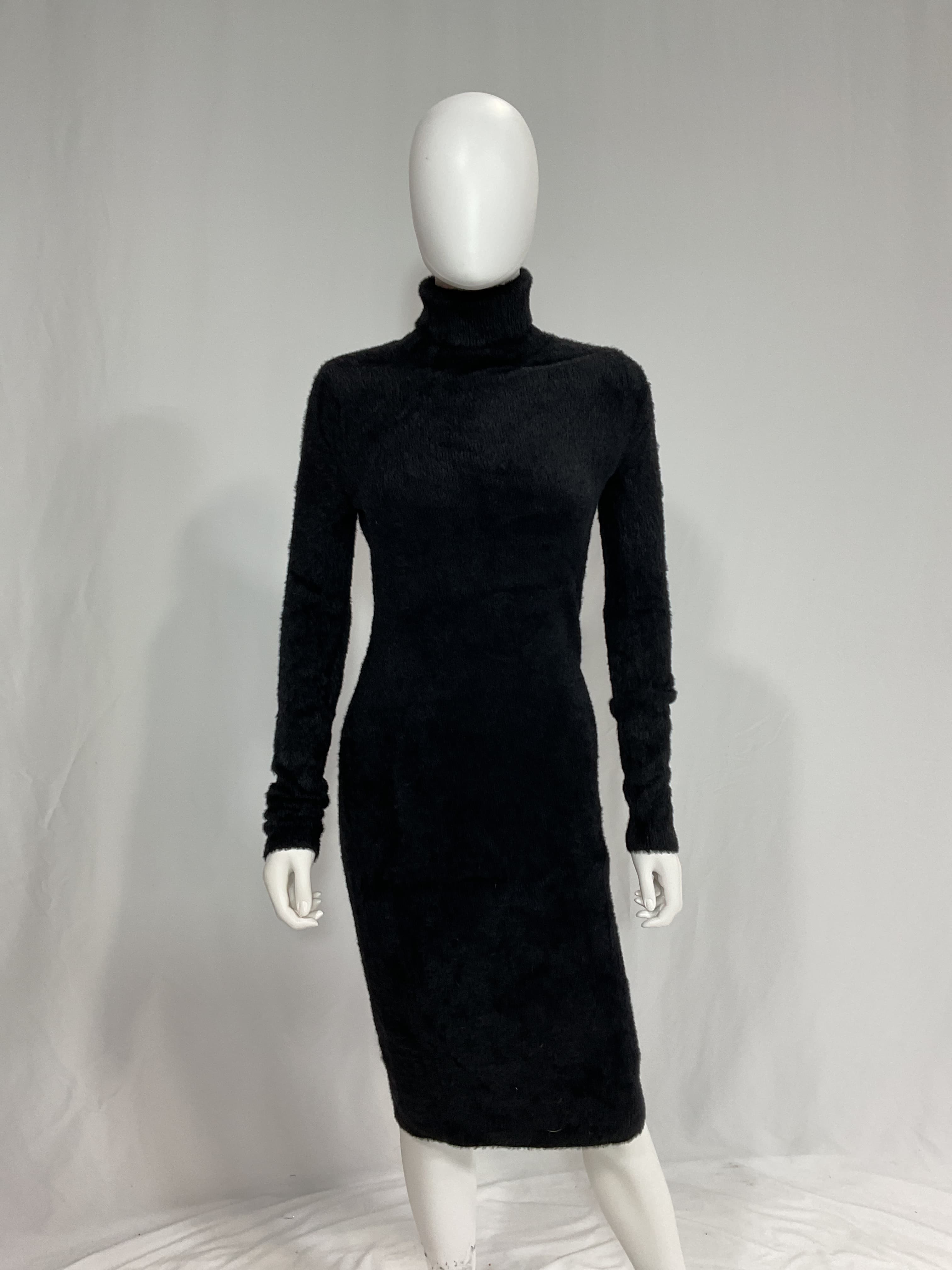 Surrey Sweater Dress In Black - Image 4