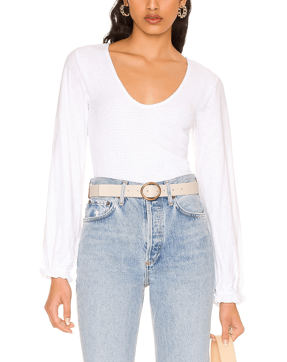 Bunny Smocked Long Sleeve Top - Image 1