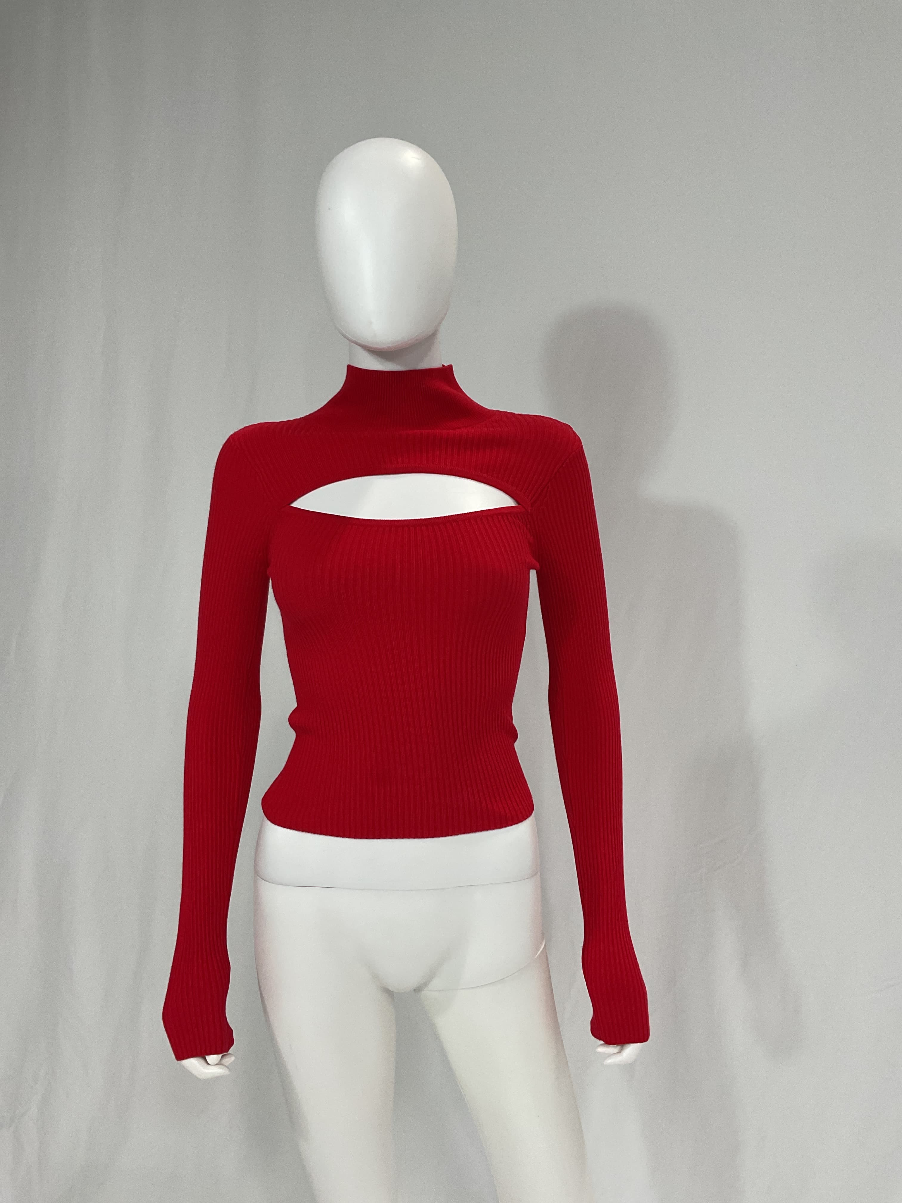 Toula Sweater In Red - Image 3