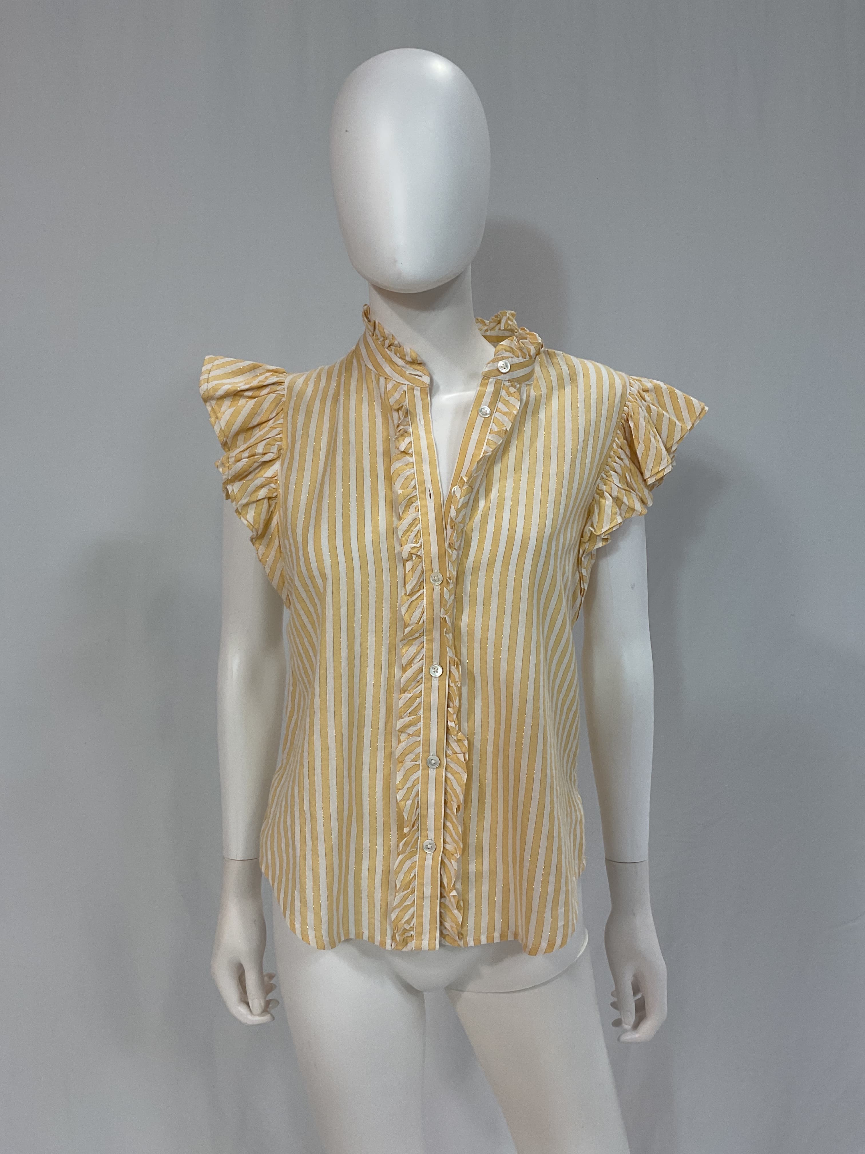 Tenille Shirt In Yellow Multi - Image 3