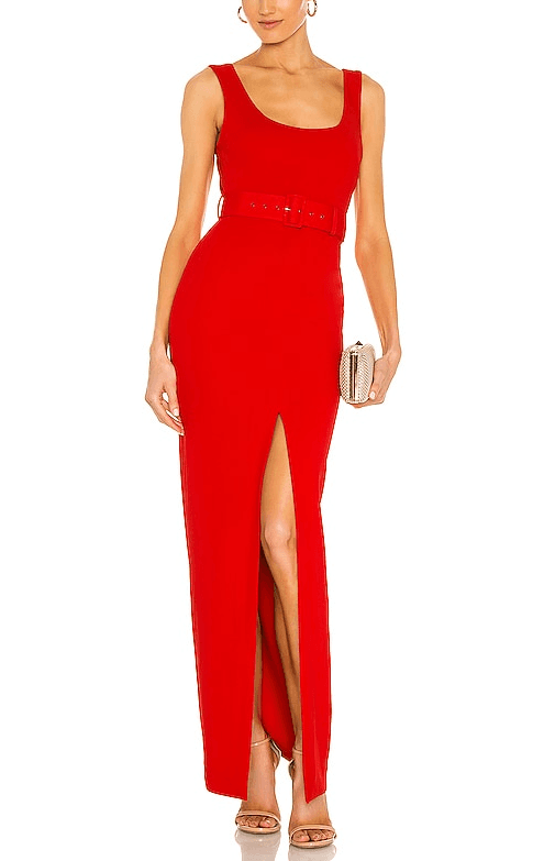 Tara Maxi Dress In Royal Red - Image 1
