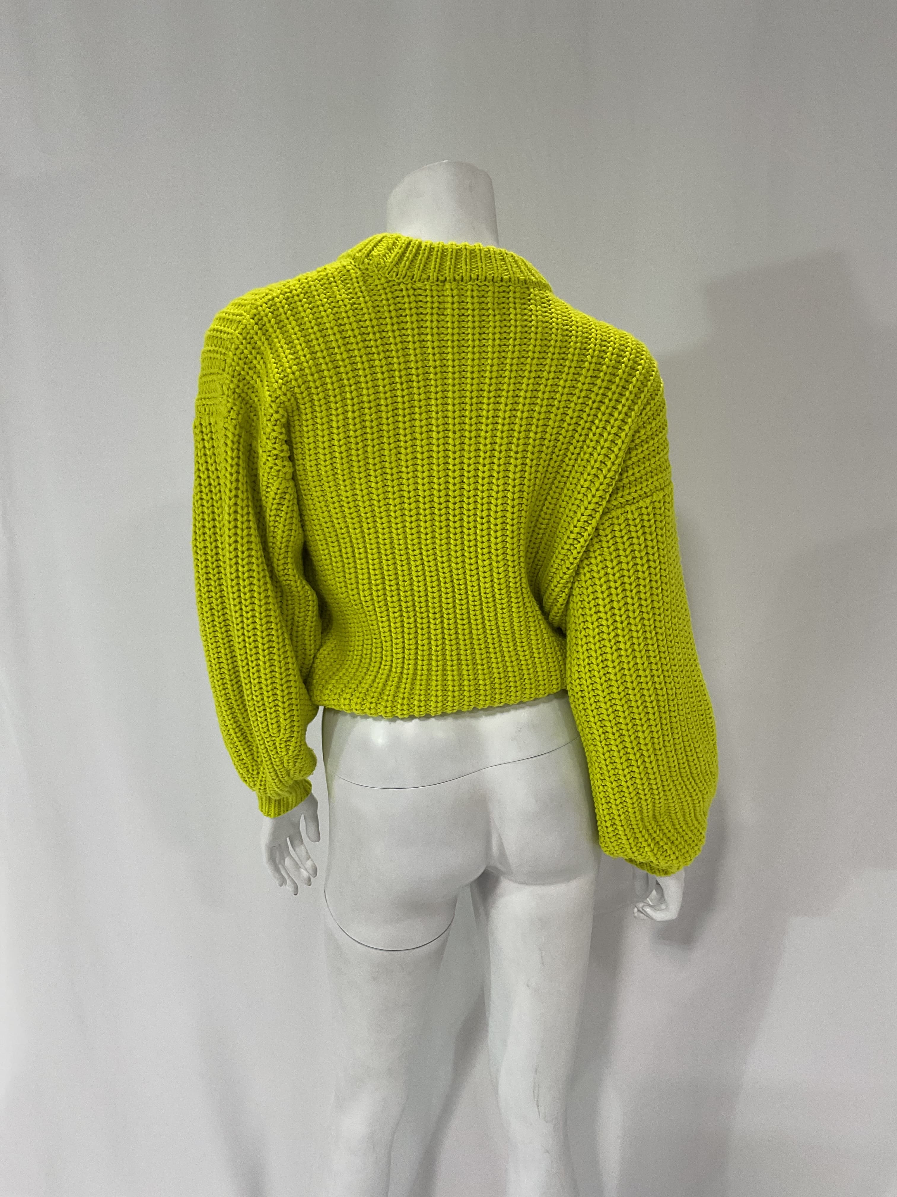 Bail Sweater In Lime - Image 4