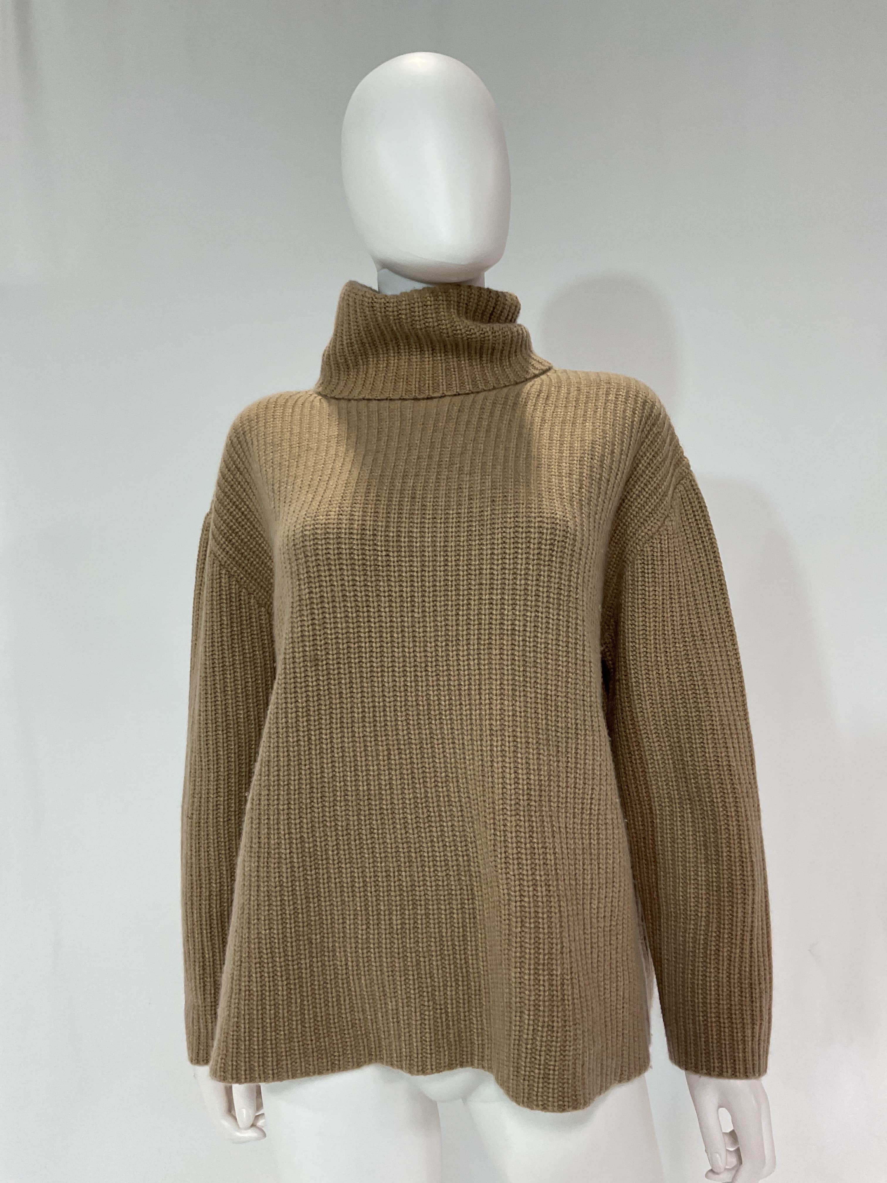 Layla Ribbed Cashmere Turtleneck Sweater - Image 2