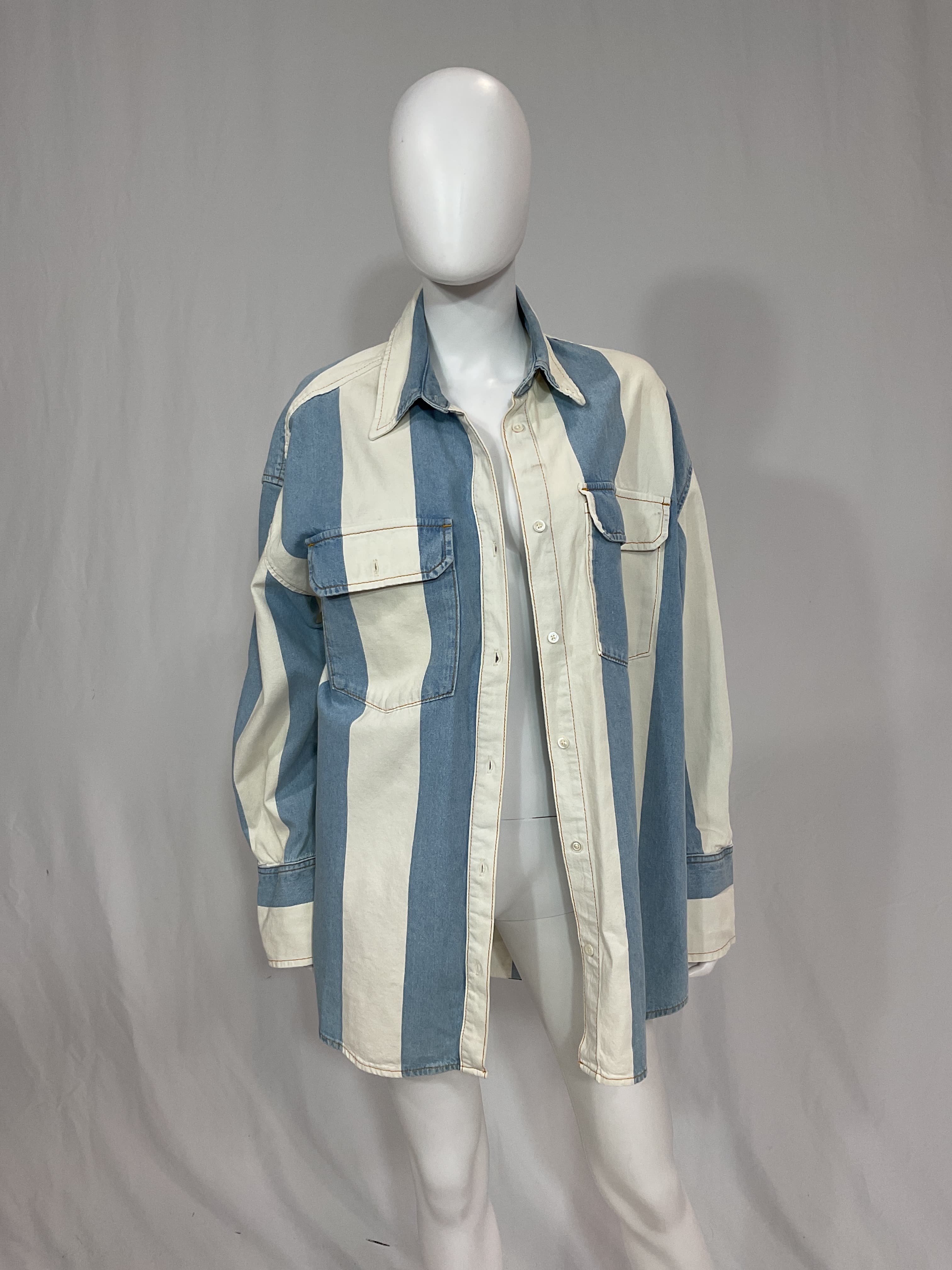 The Borrowed Shirt In Summer Stripe - Image 2