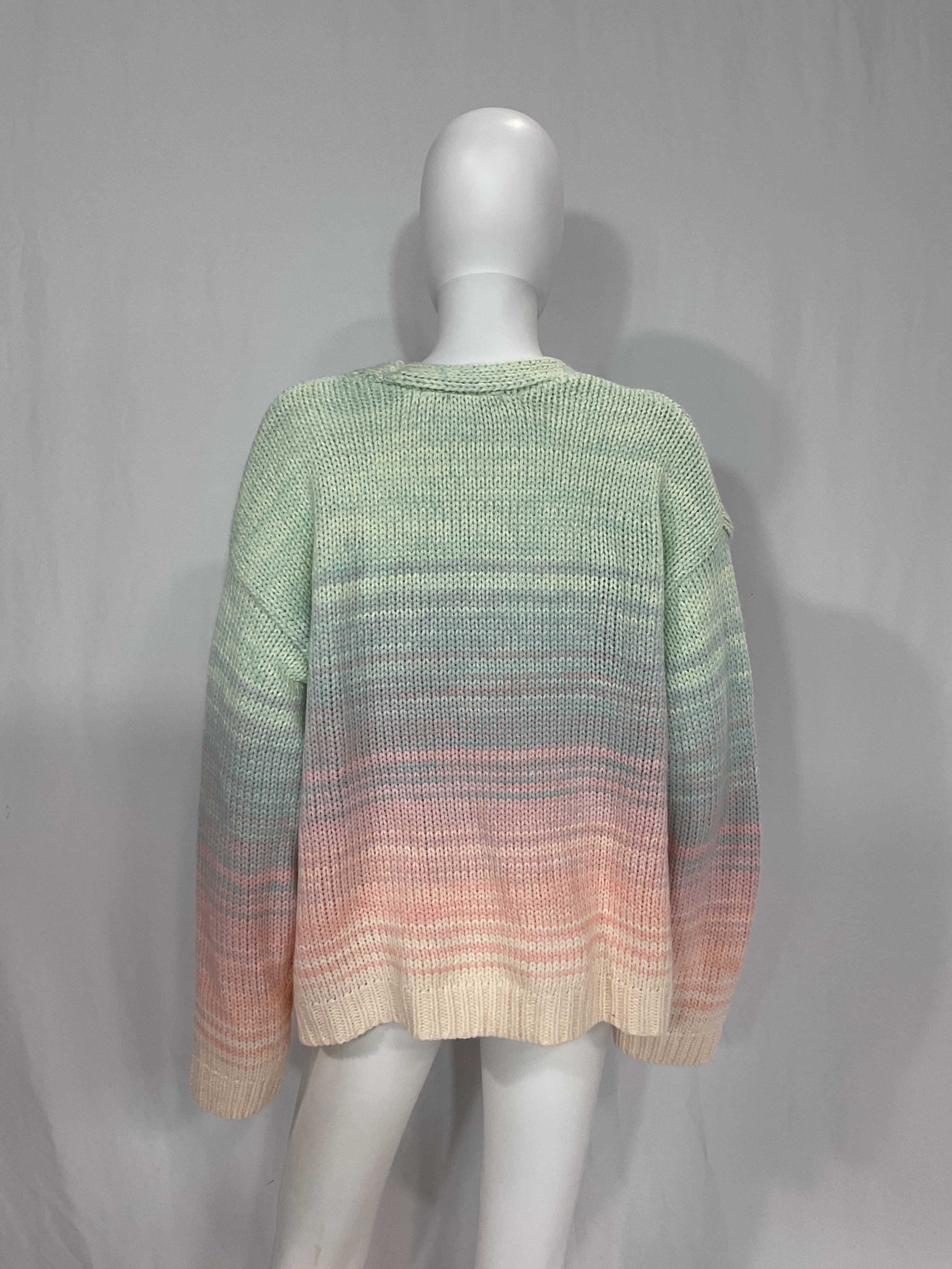 Ombre Cardigan In Taffy Multi - Image 3