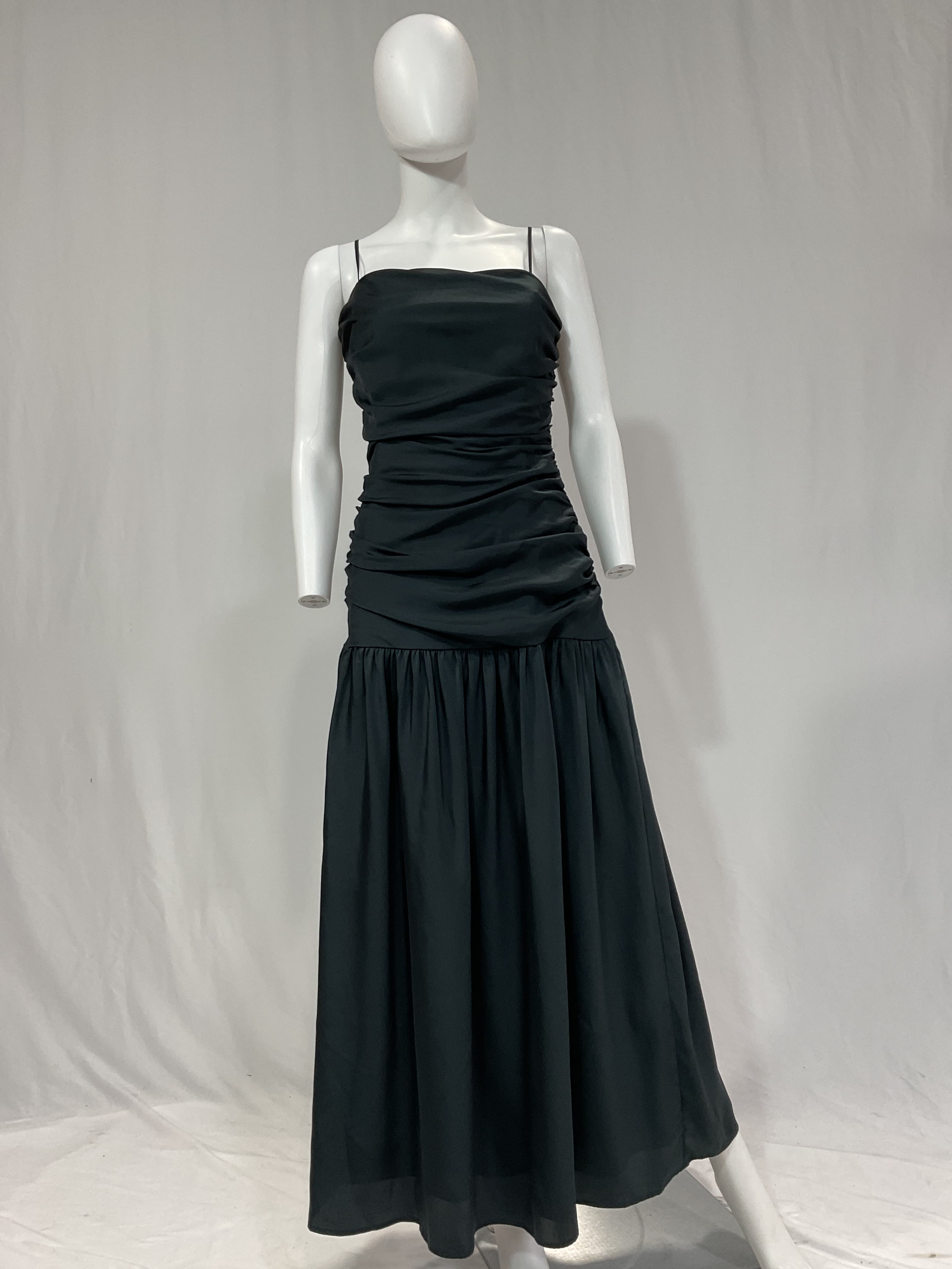 Natalia Ruched Recycled Duchesse-Satin Maxi Dress - Image 2