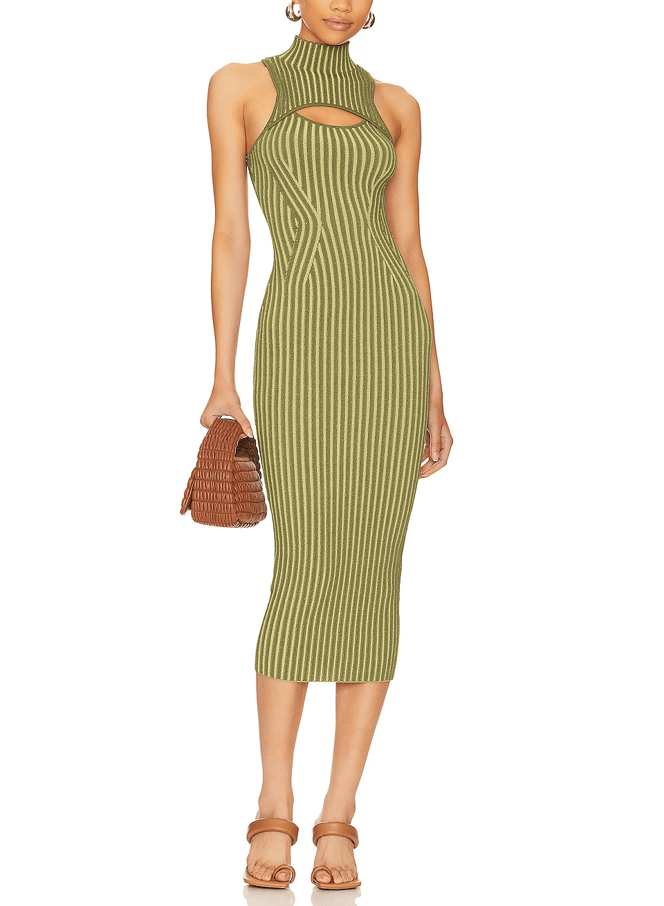 Idana Rib Midi Dress - Image 1