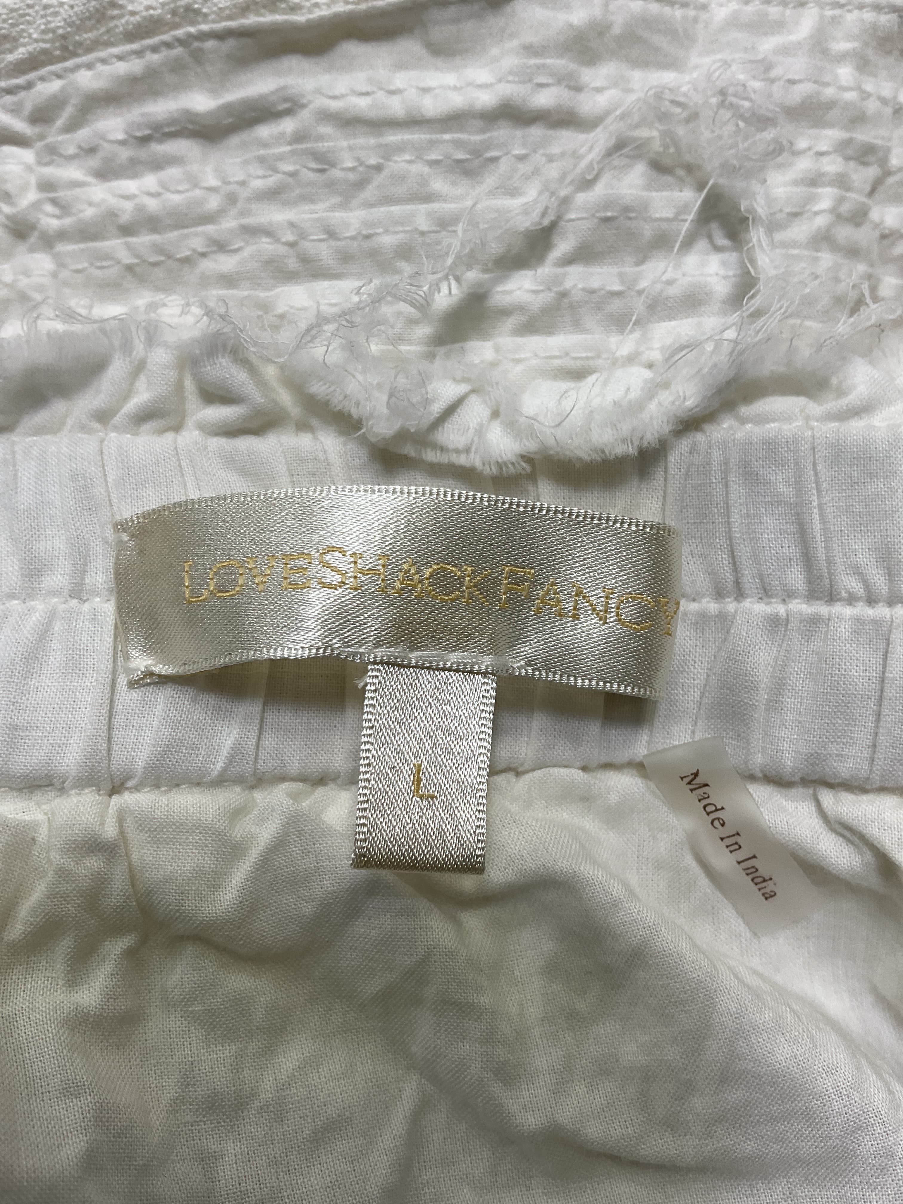 Ruffle Mini Skirt In Antique White - Image 4