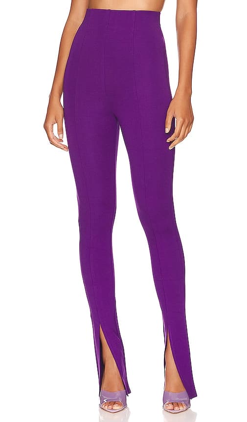 Montrose Split Hem Pant In Purple - Image 1