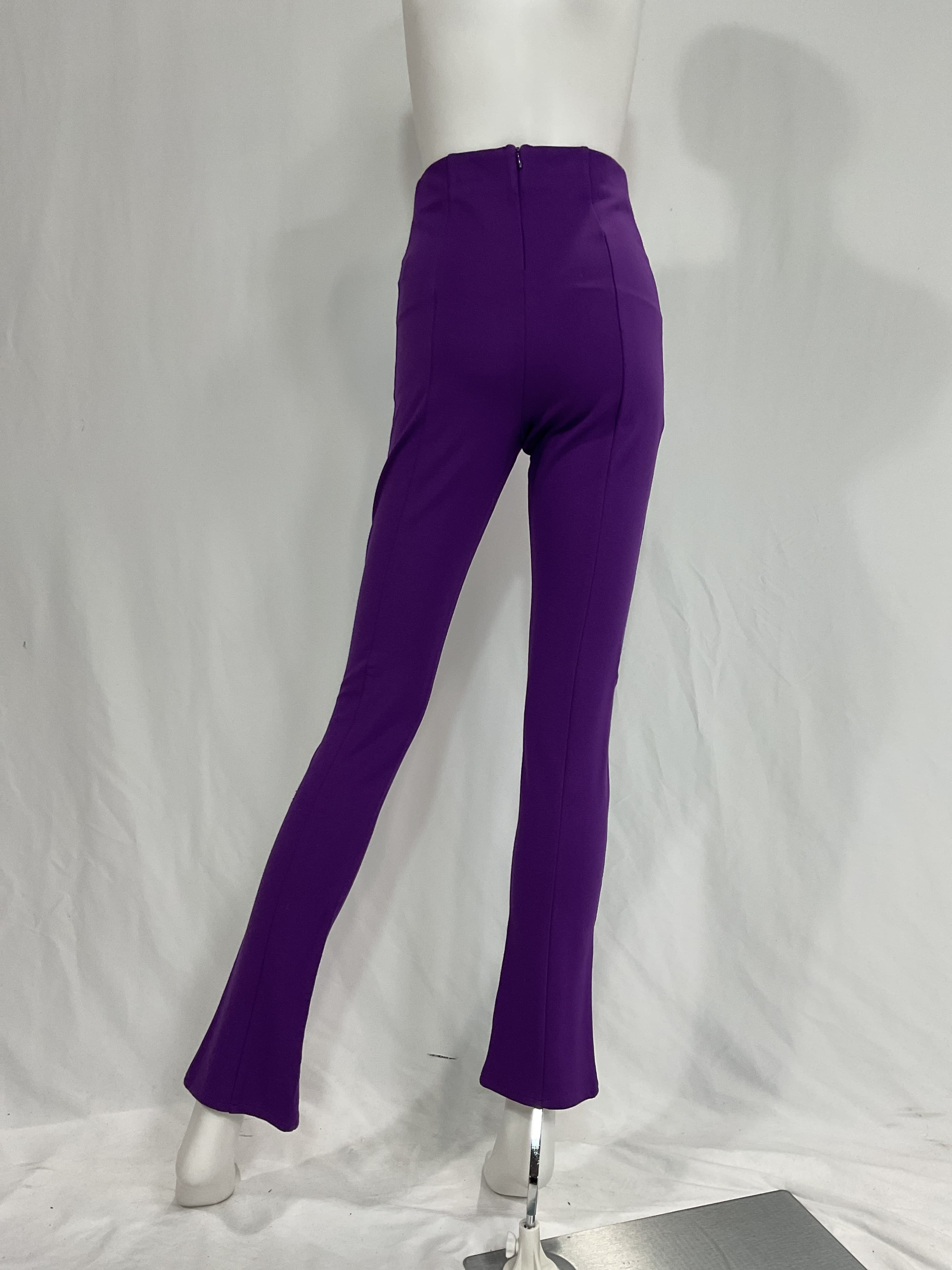Montrose Split Hem Pant In Purple - Image 2