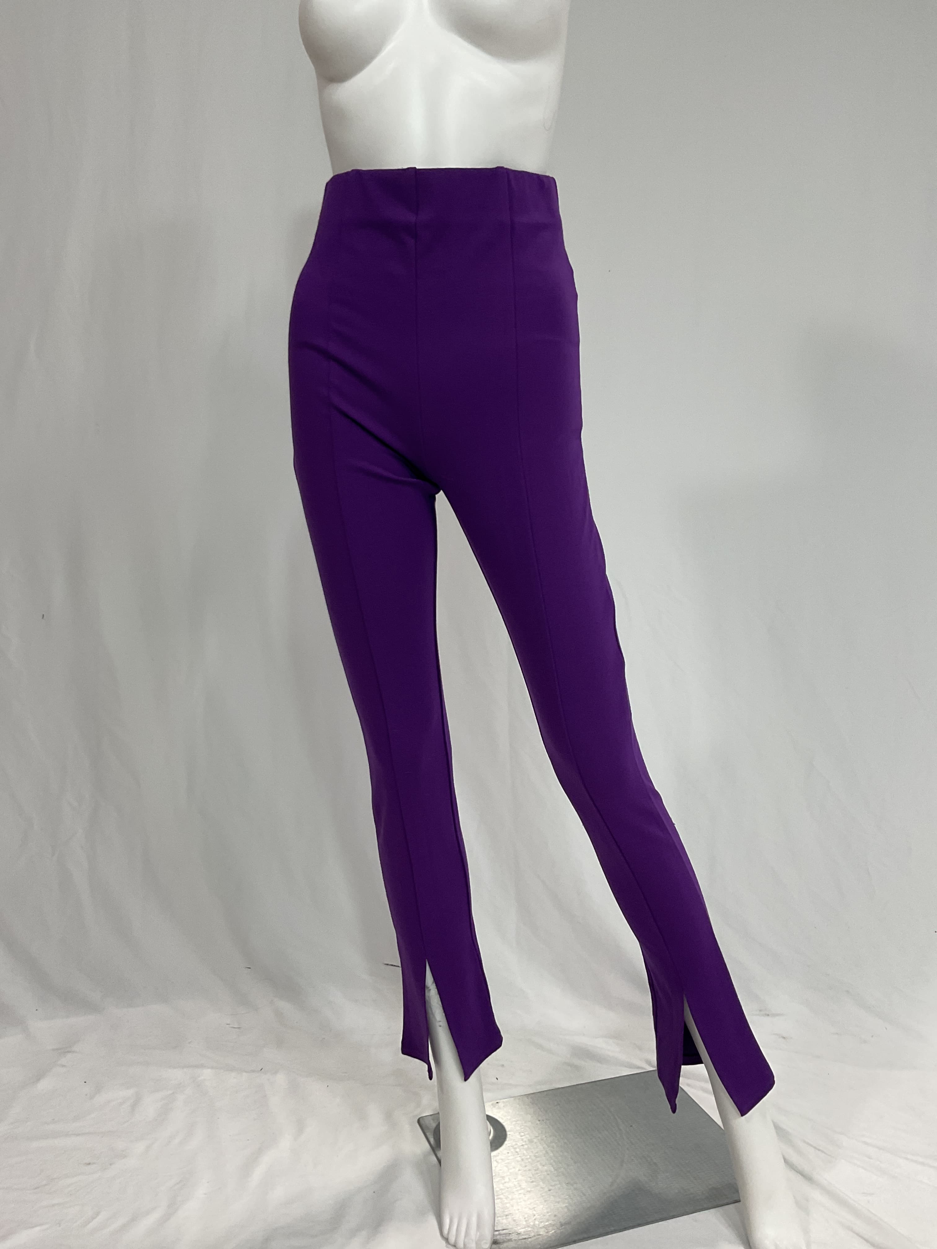 Montrose Split Hem Pant In Purple - Image 3