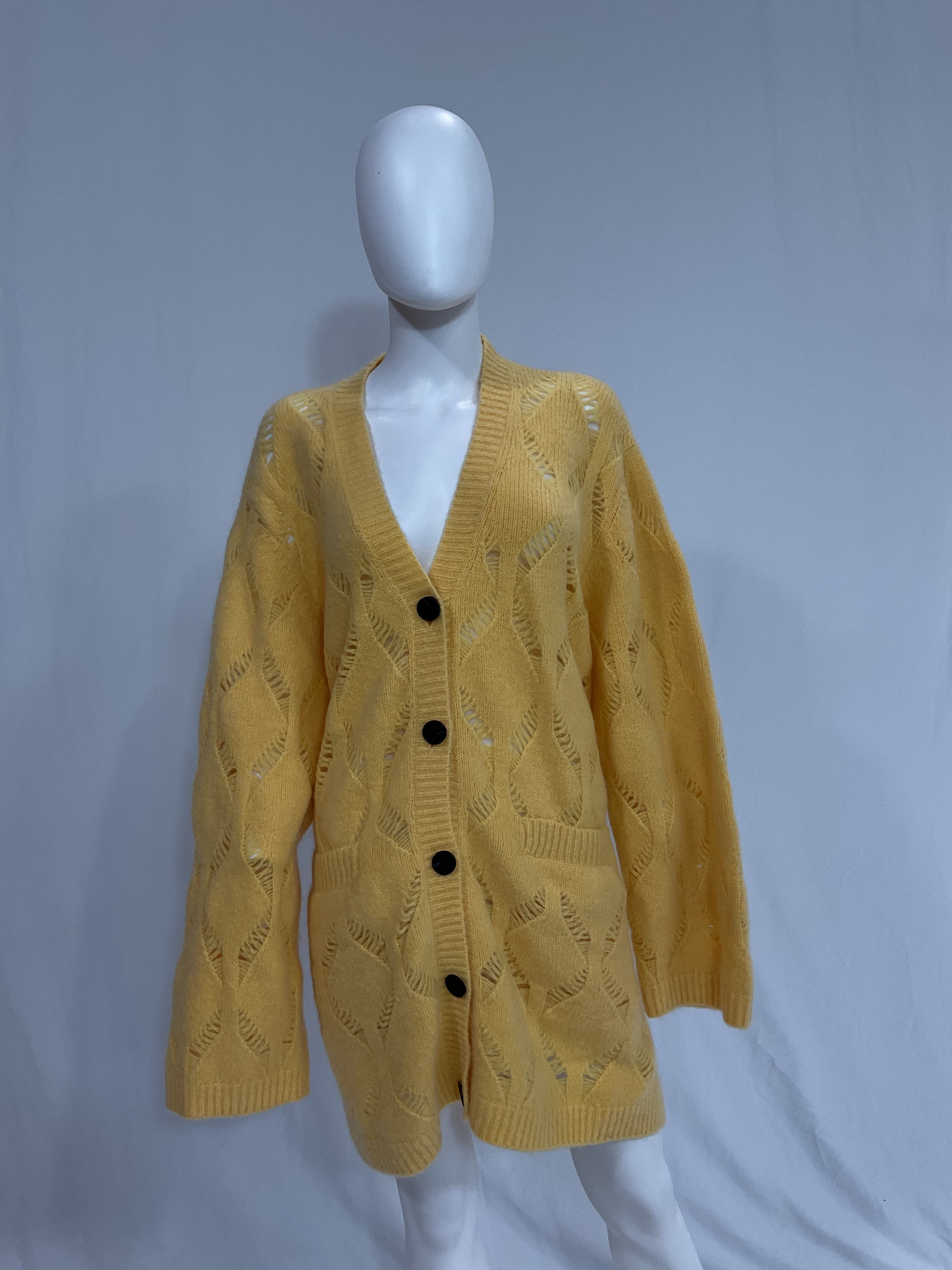 Yellow Passage Diamond Cardigan - Image 2
