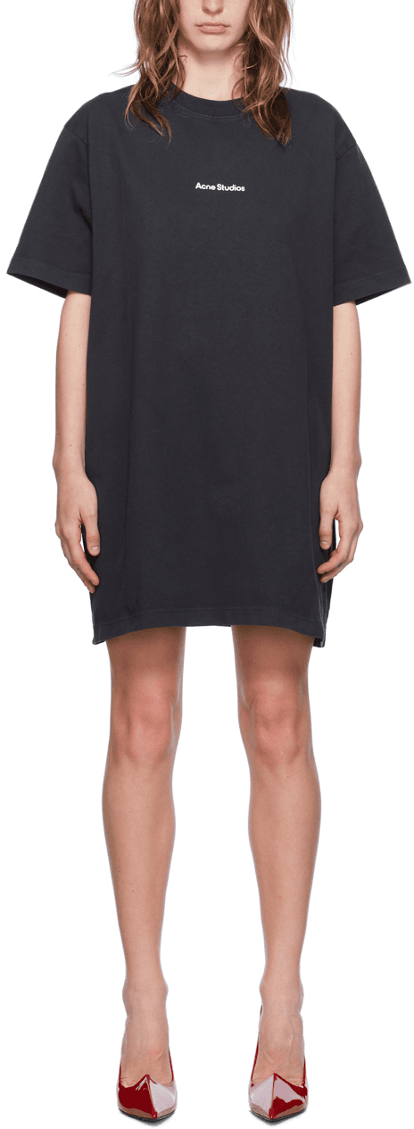 Black T-Shirt Minidress - Image 1