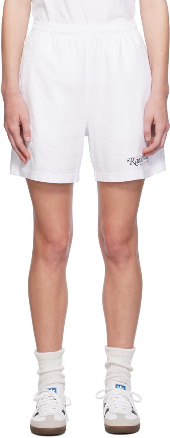 White '94 Racquet Club' Shorts - Image 1