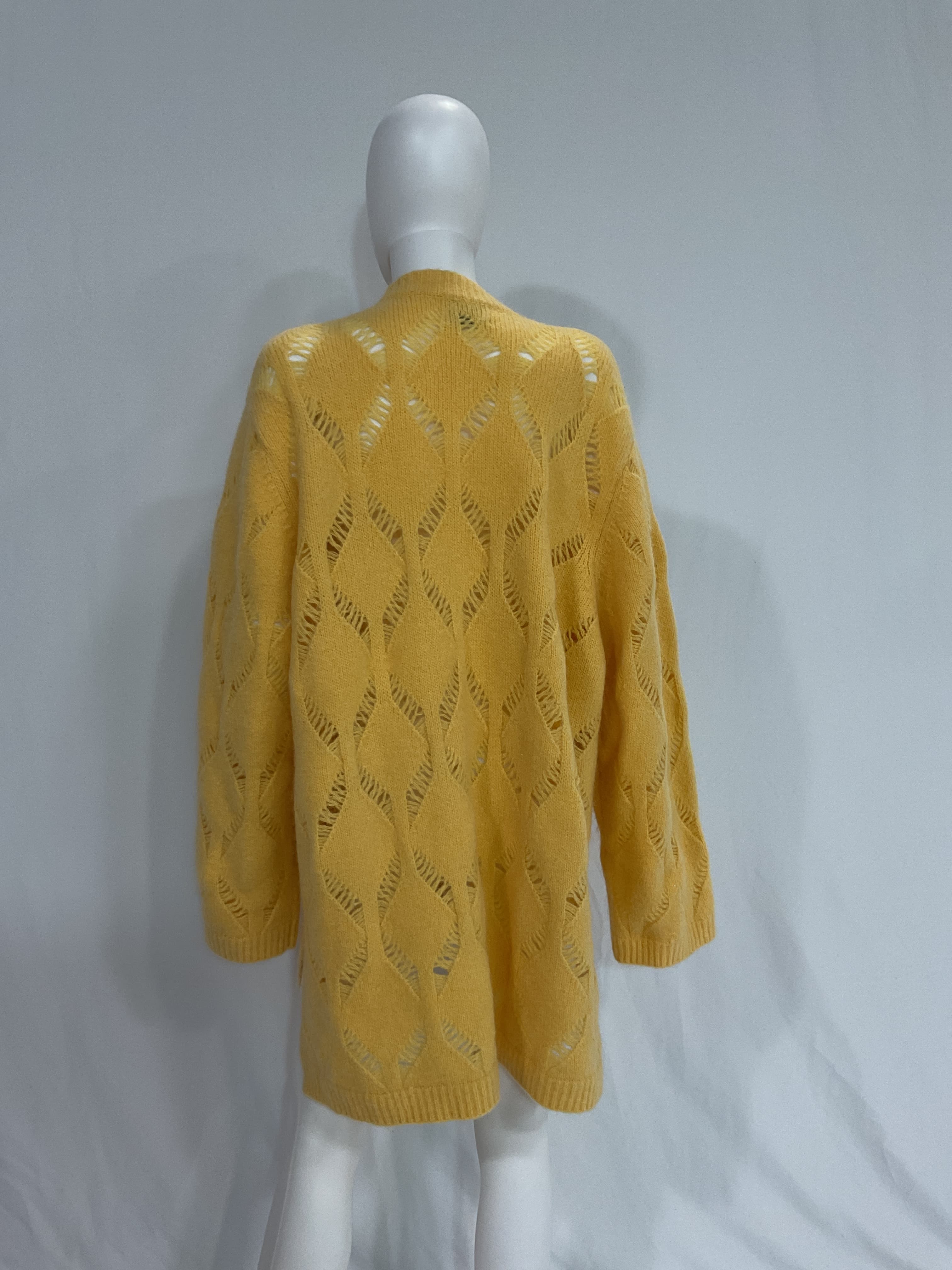 Yellow Passage Diamond Cardigan - Image 3