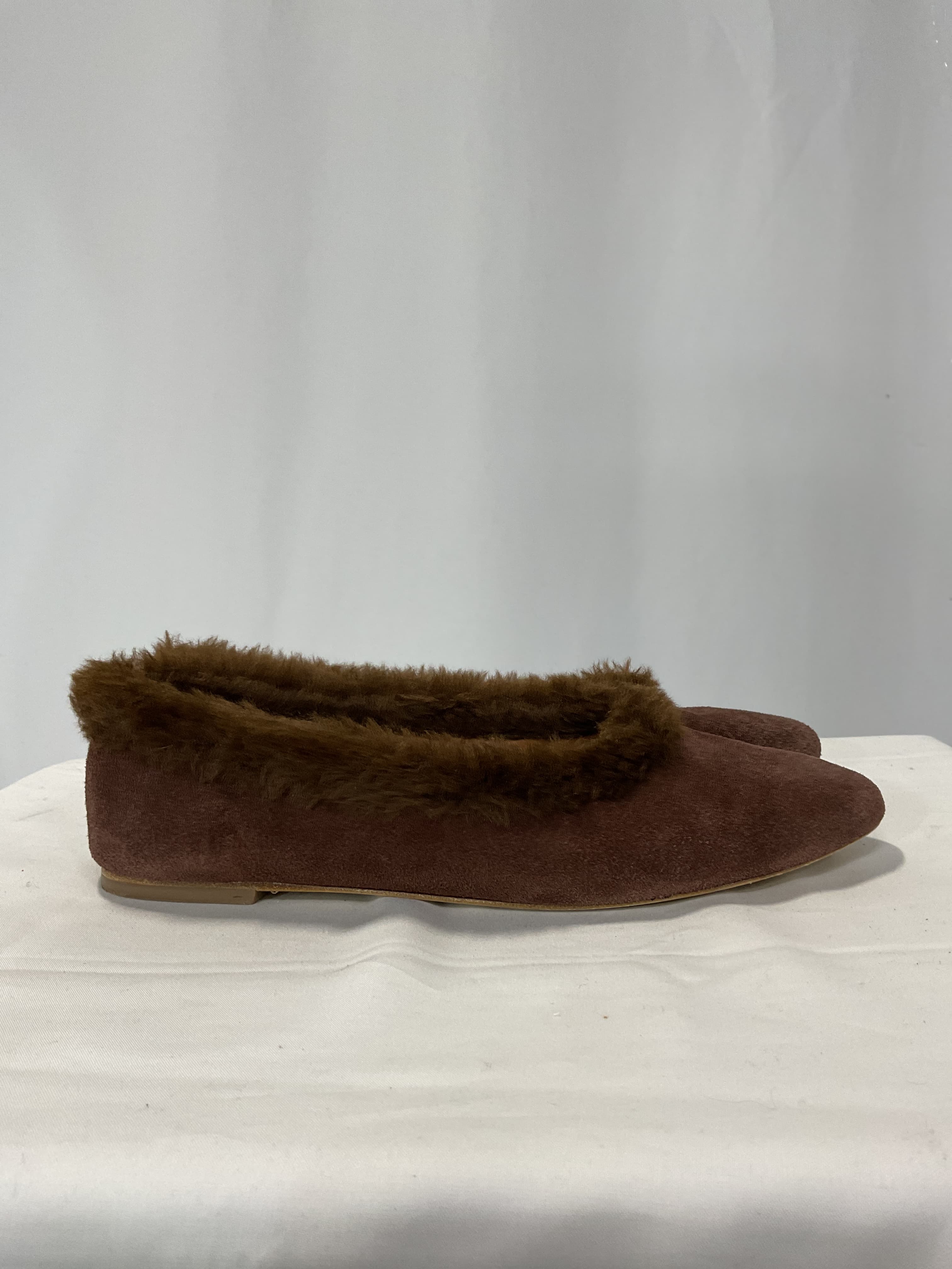 Alba Faux Fur Trim Ballet Flats - Image 2
