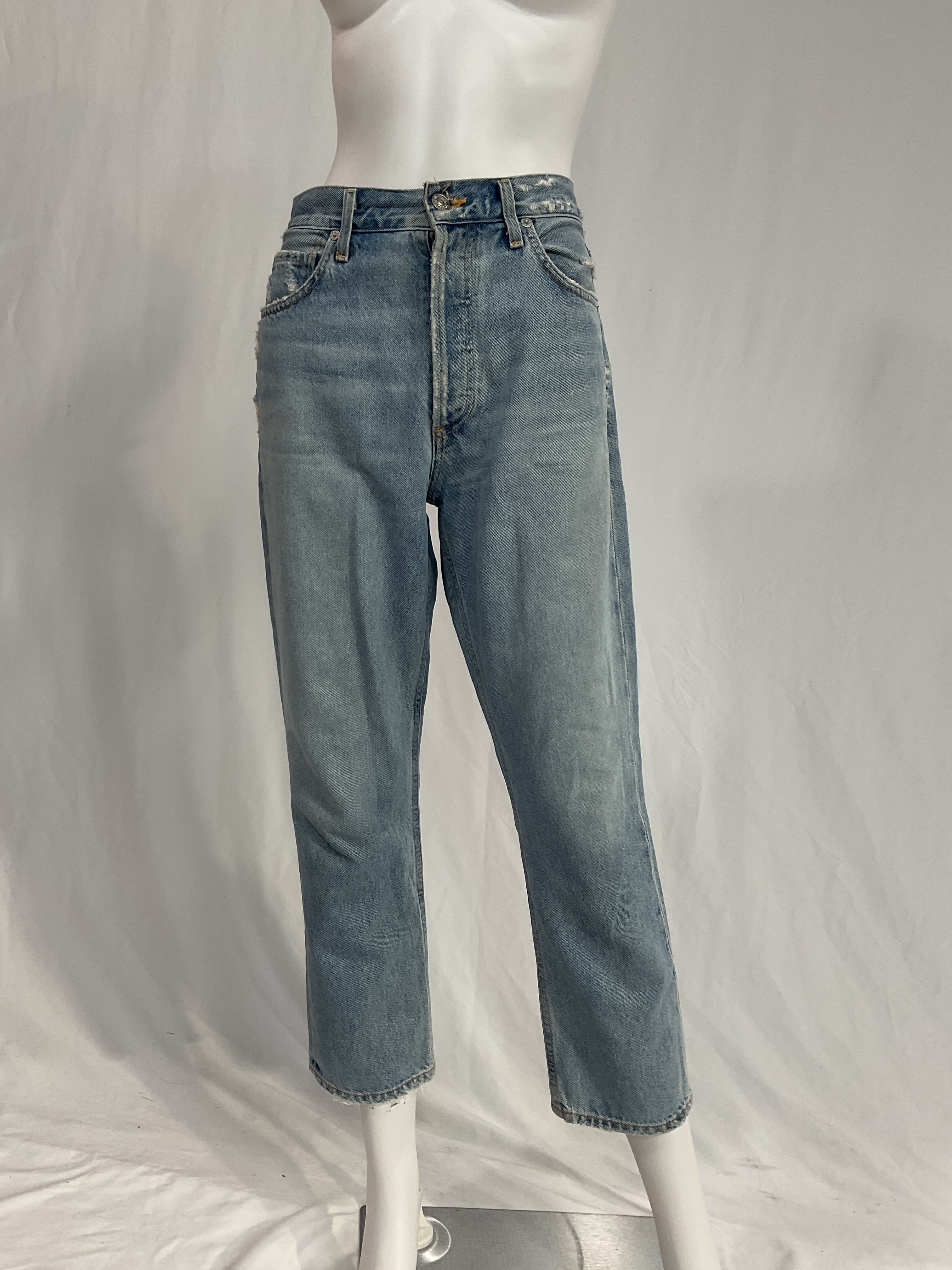 Charlotte Crop High Rise Straight Jeans - Image 2
