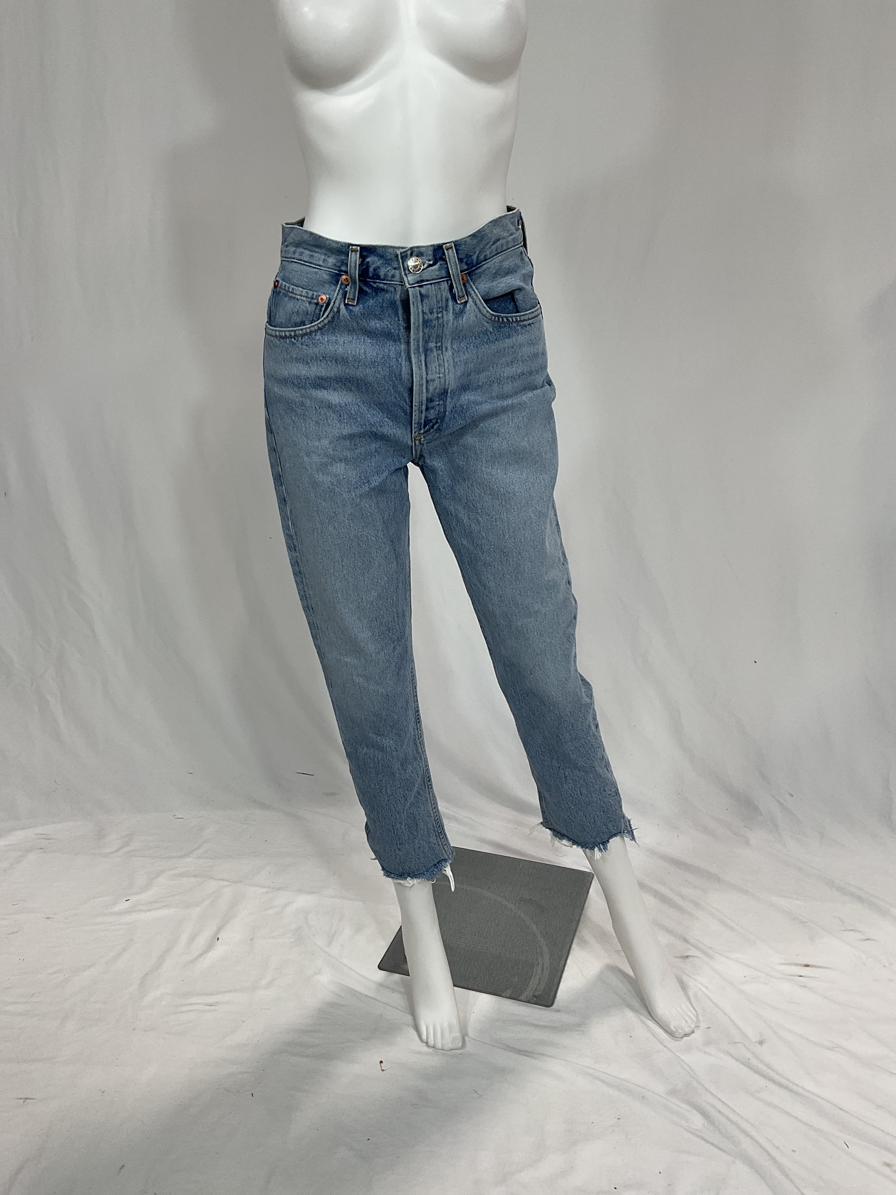 Riley High Rise Straight Crop Jeans - Image 4