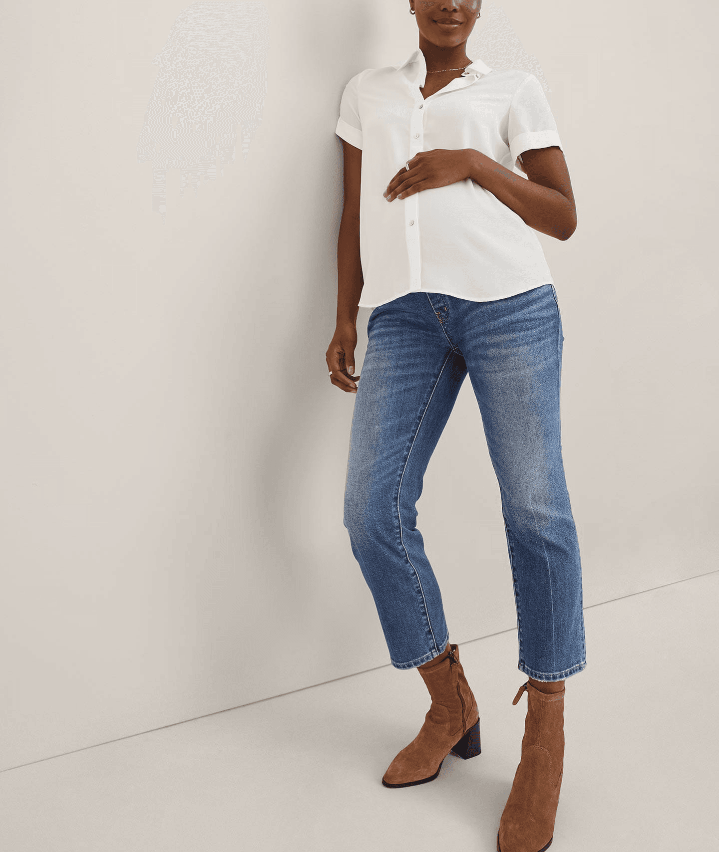 The Over The Bump Straight Maternity Jean - Image 1