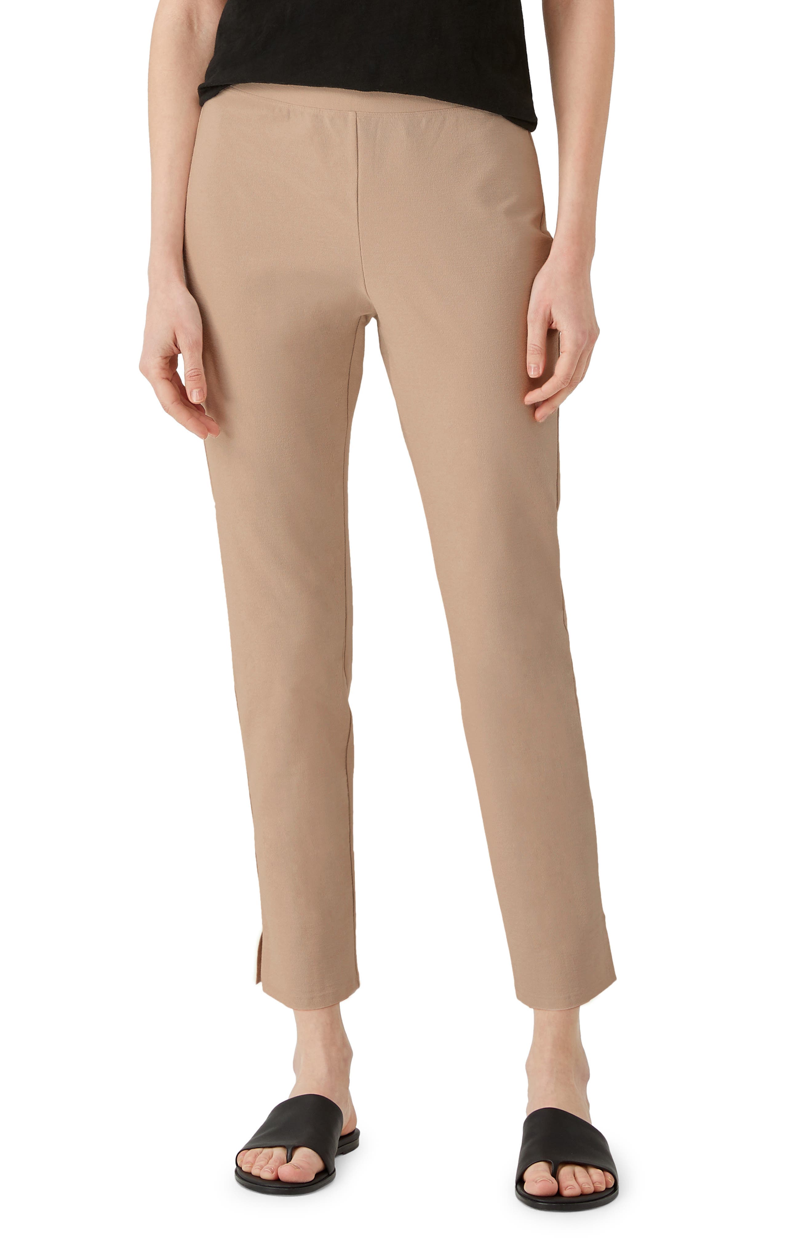 High Waist Slim Crop Pants - Image 1
