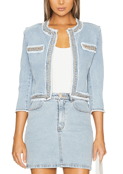 Kenzie Jacket In Light Blue - Image 1