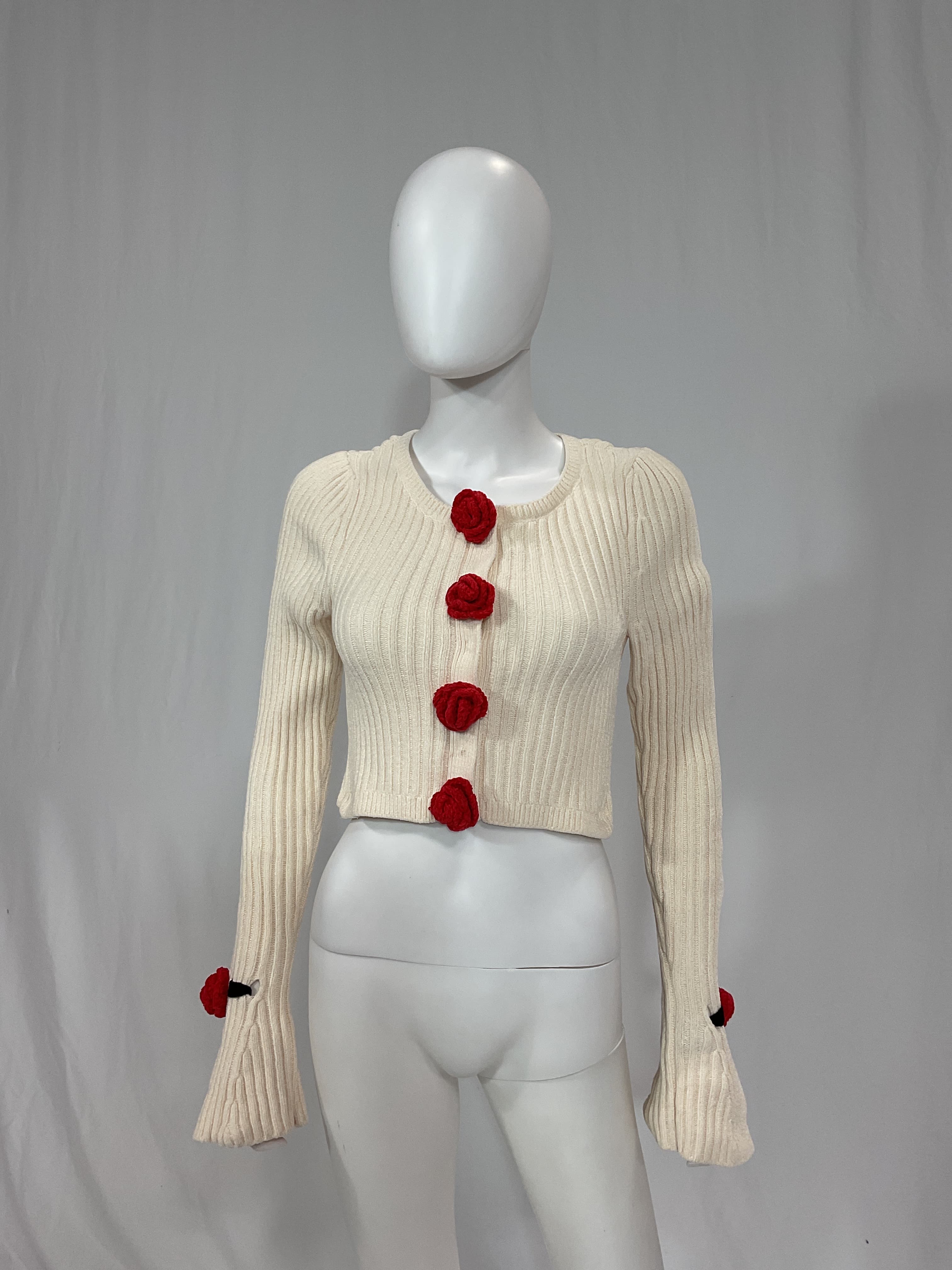 Roxana Cardigan In White - Image 2