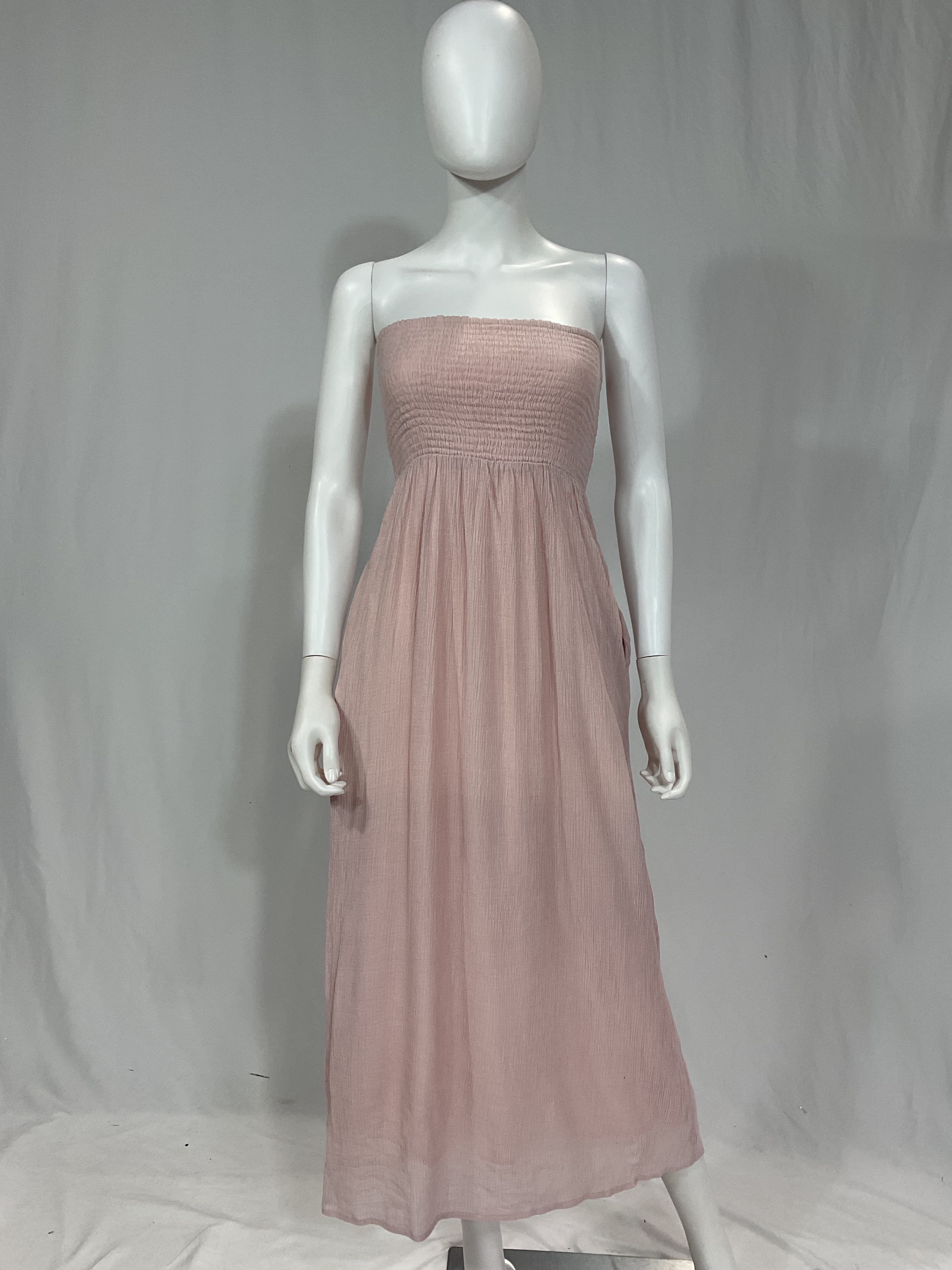 Fielle Midi Dress In Baby Pink - Image 2