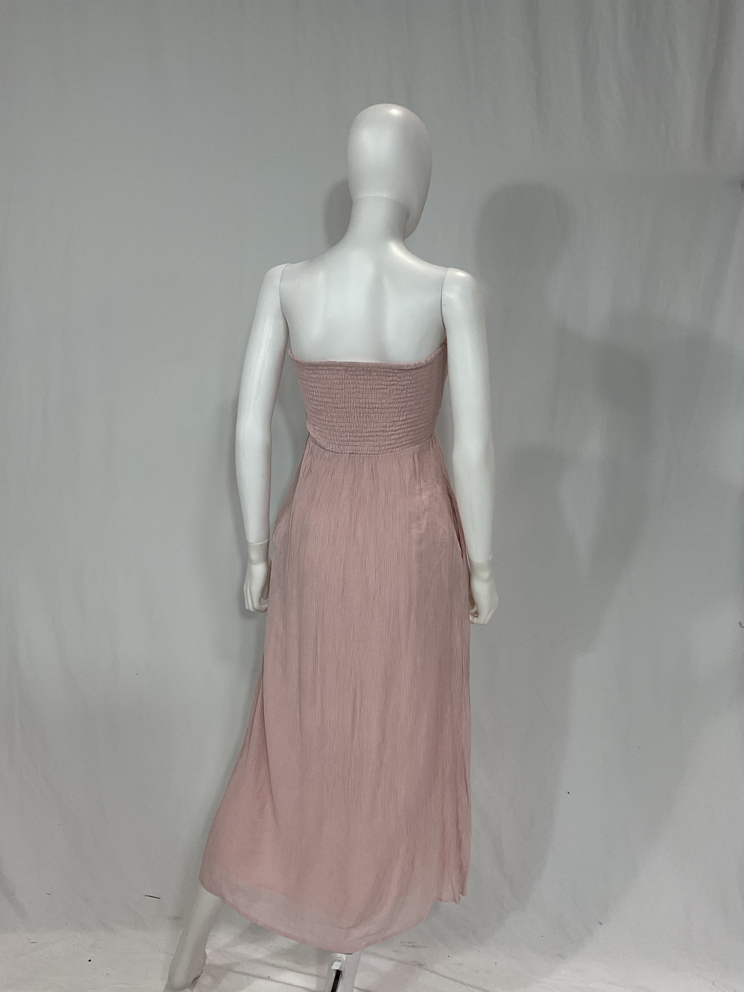 Fielle Midi Dress In Baby Pink - Image 3