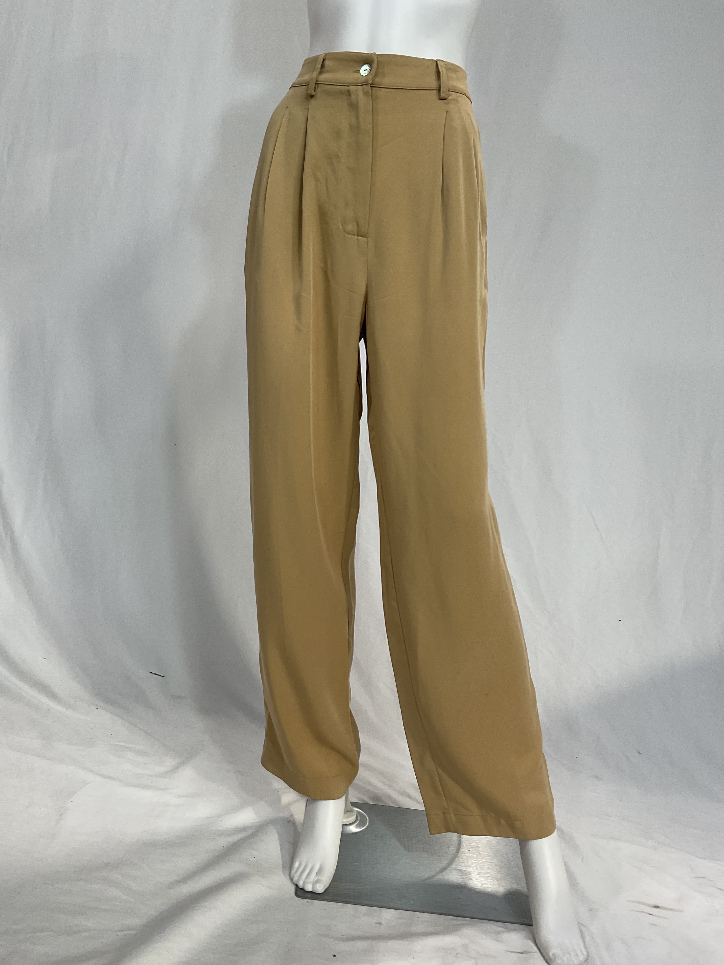 Twill Pleated Pants - Image 2