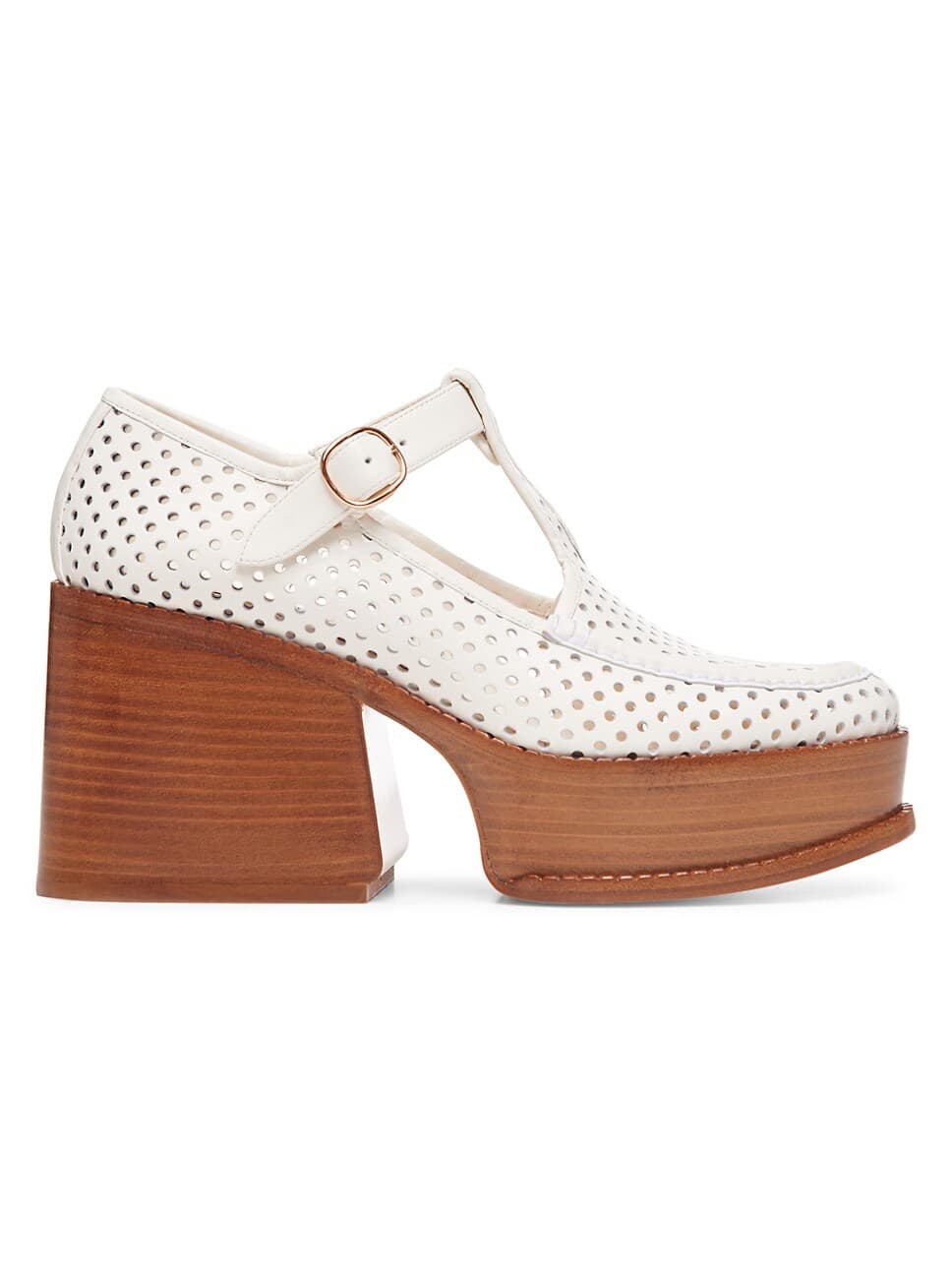 Aria Leather Platform Mary Jane Heels - Image 1
