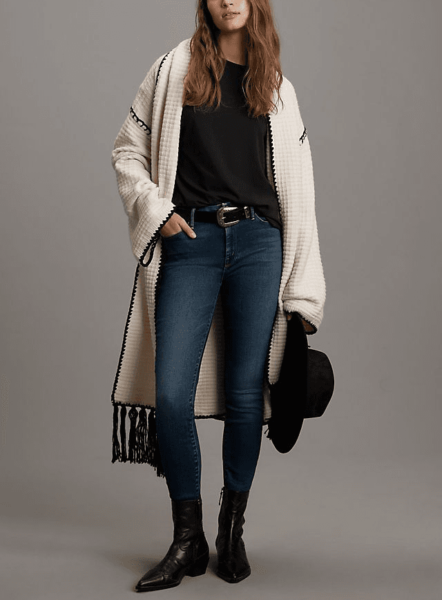 The Looker High-Rise Ankle Fray Jeans - Image 1