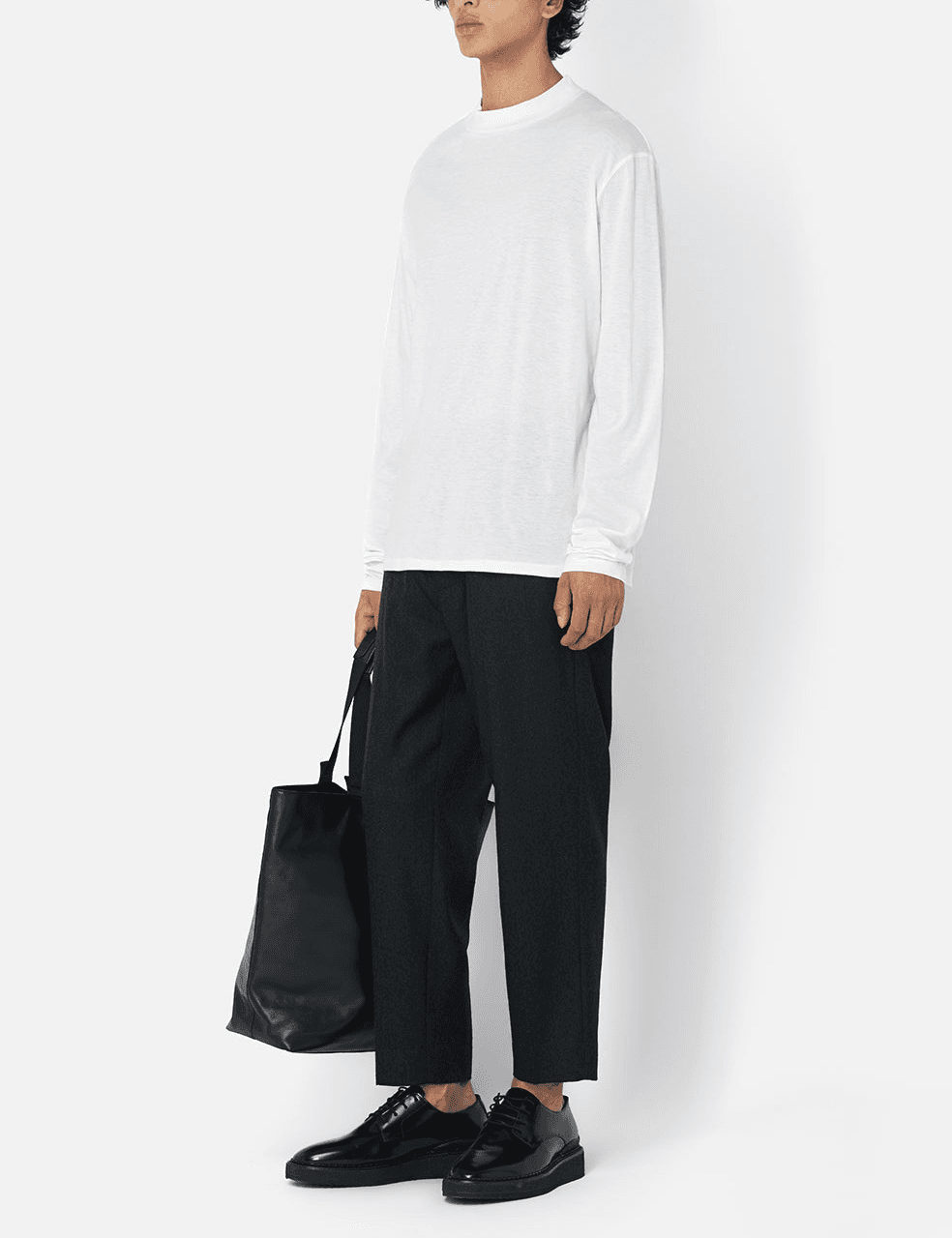 Cotton Cashmere Mock Neck - Image 1