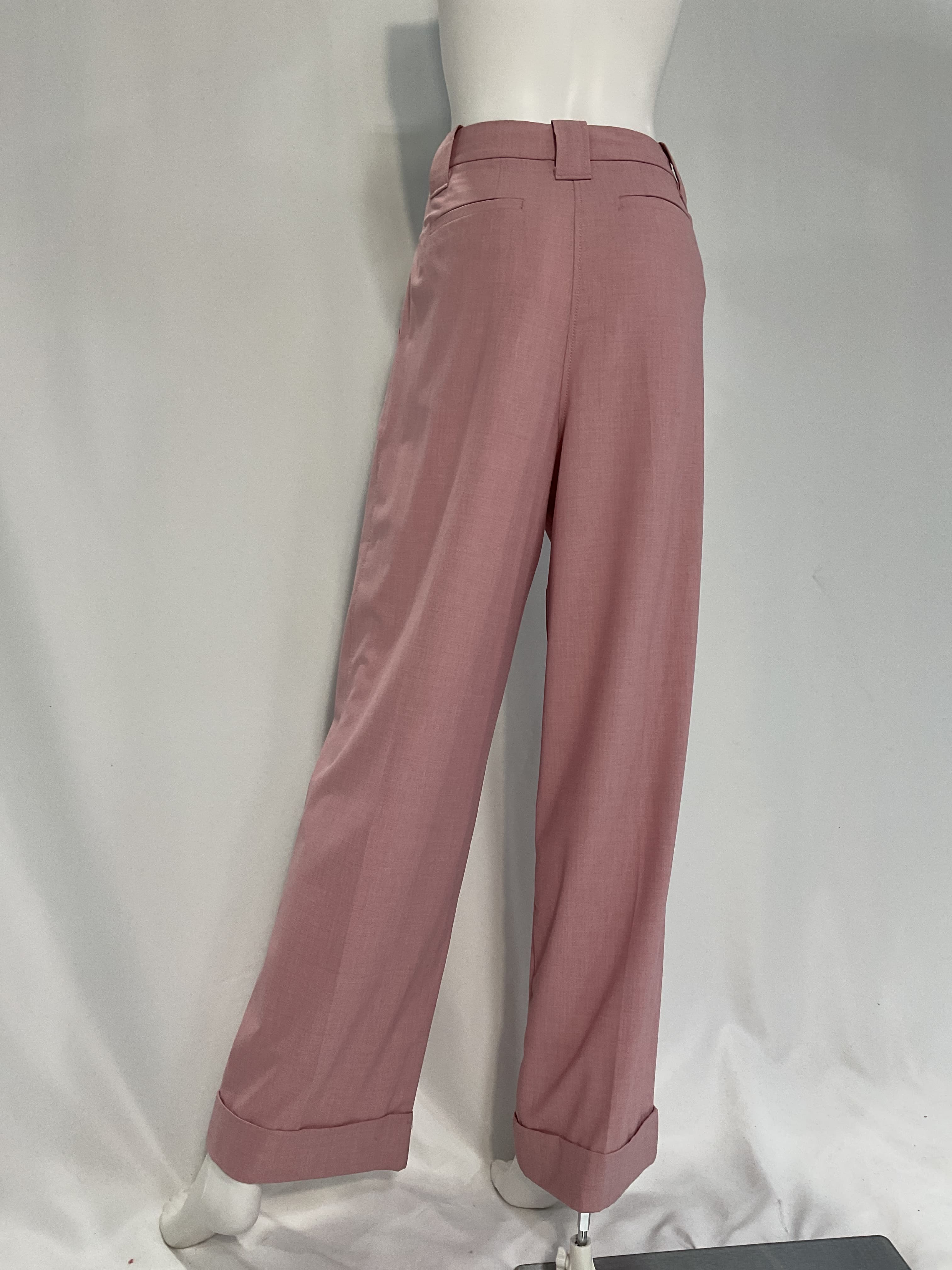 Drapey Melange Pleat Pants - Image 3