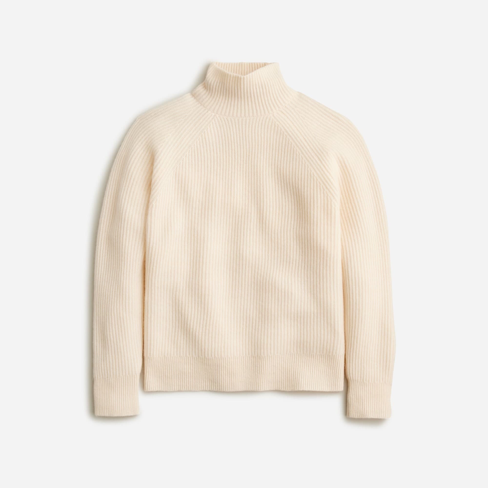 Ribbed Cashmere Turtleneck Sweater - Image 1