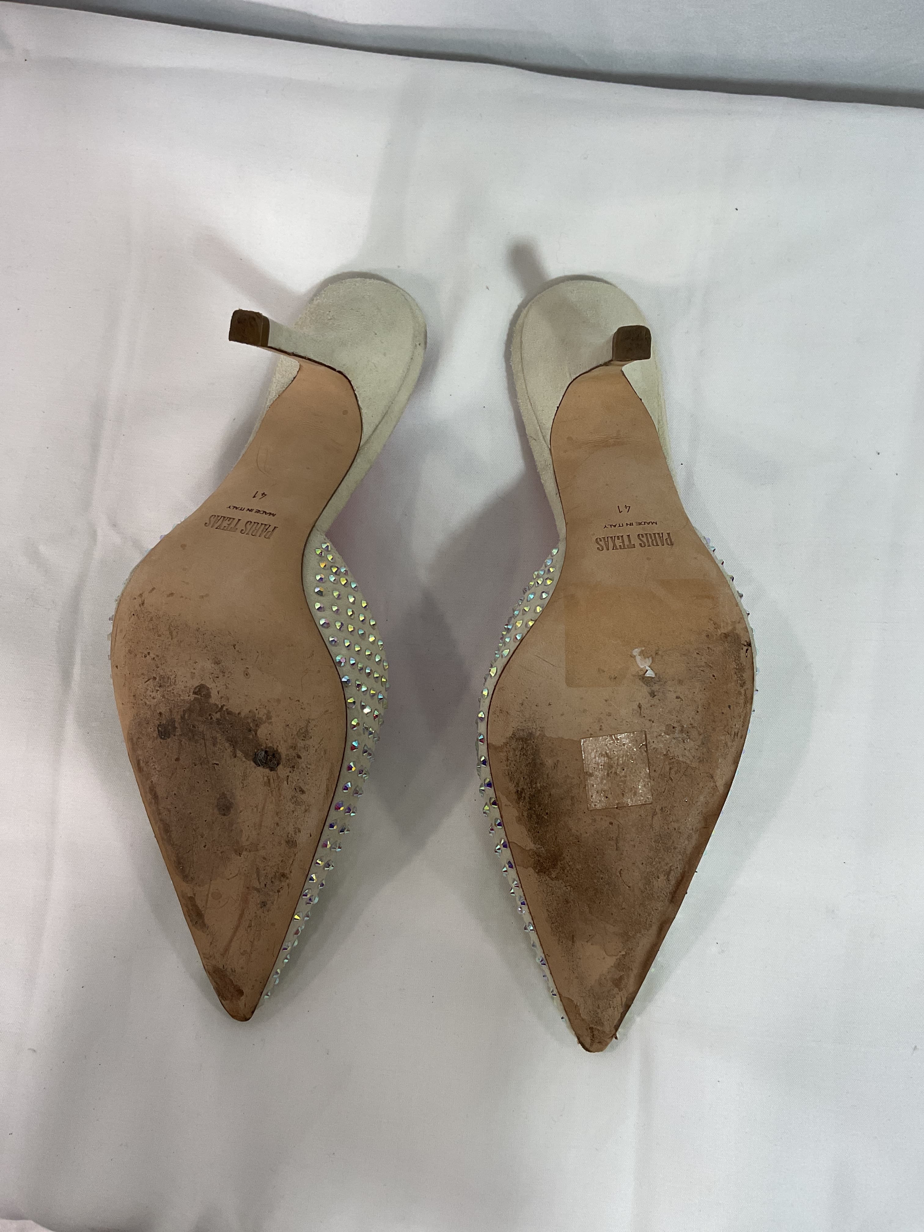 Paris Texas Exclusive To  Hollywood Embellished Suede Mules - Image 2