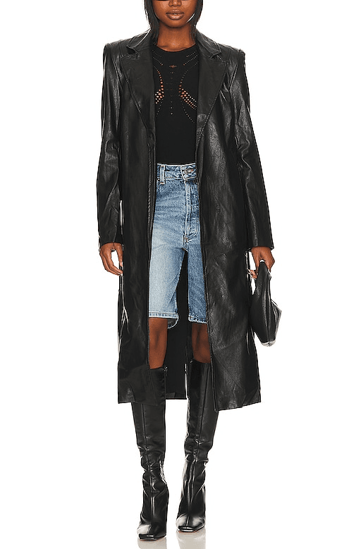 Melani Trench In Black - Image 1