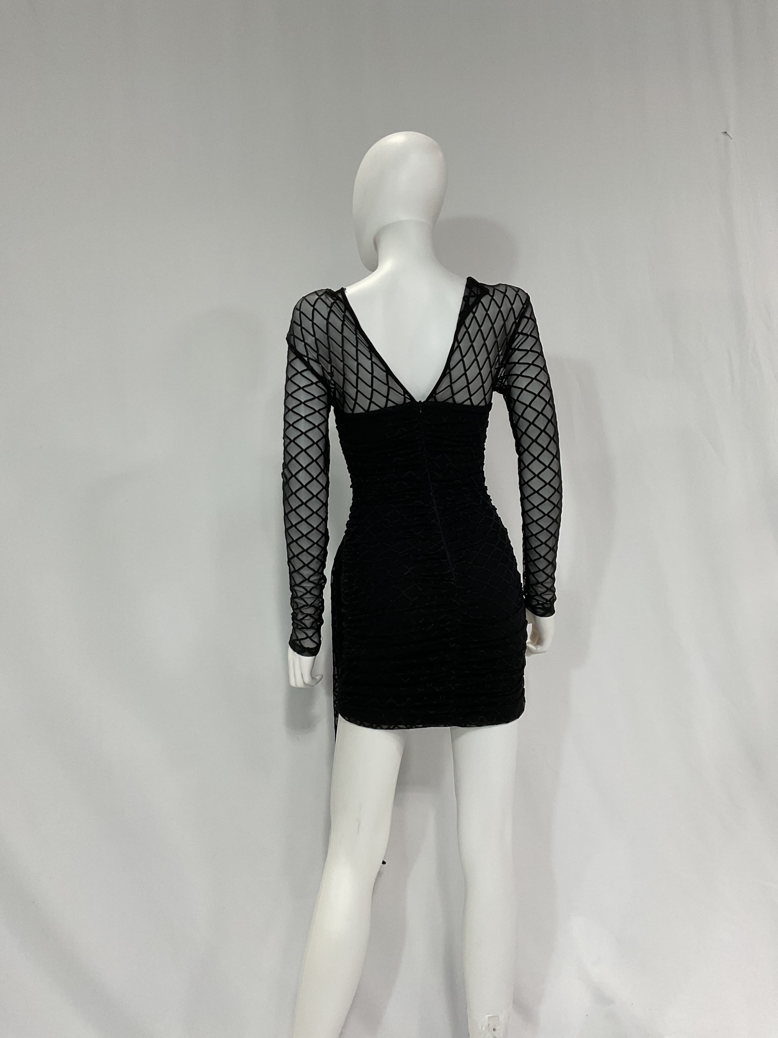 Jasmine Mini Dress In Black - Image 2