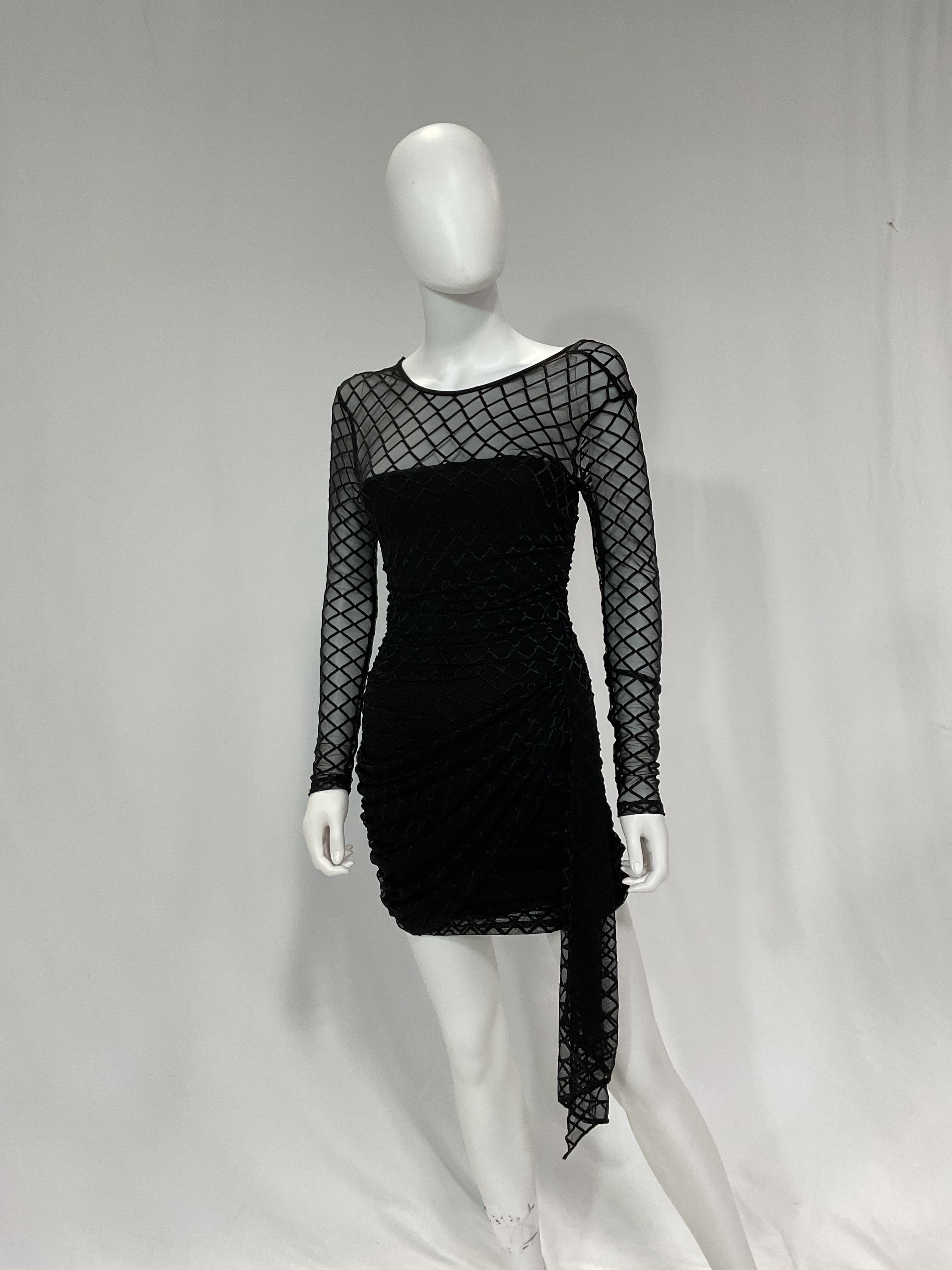 Jasmine Mini Dress In Black - Image 3