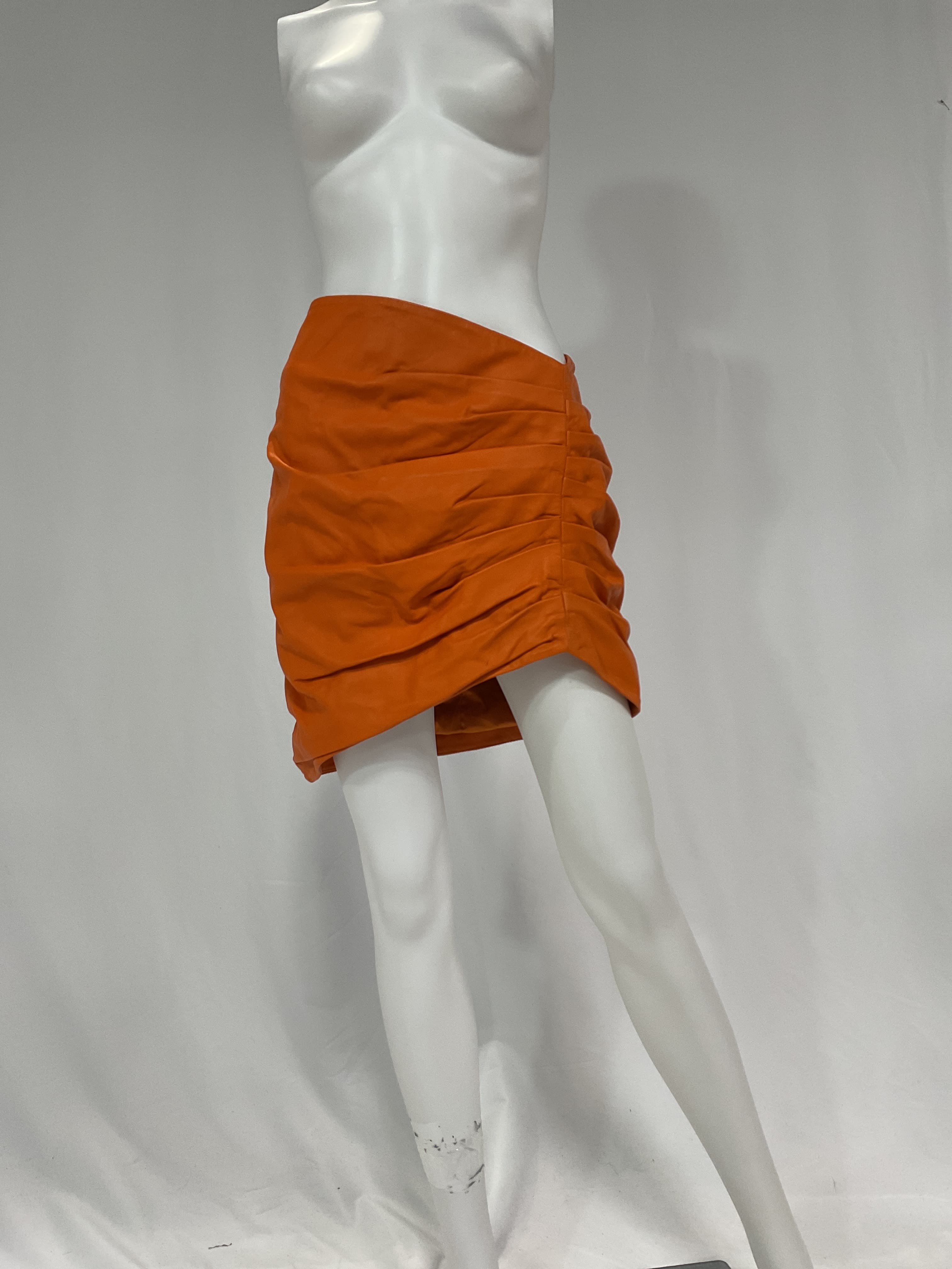 Clementine Leather Skirt - Image 2