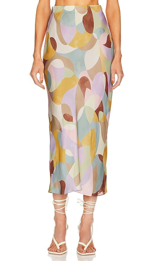Aubrey Maxi Skirt In Artist Palette Multi - Image 1