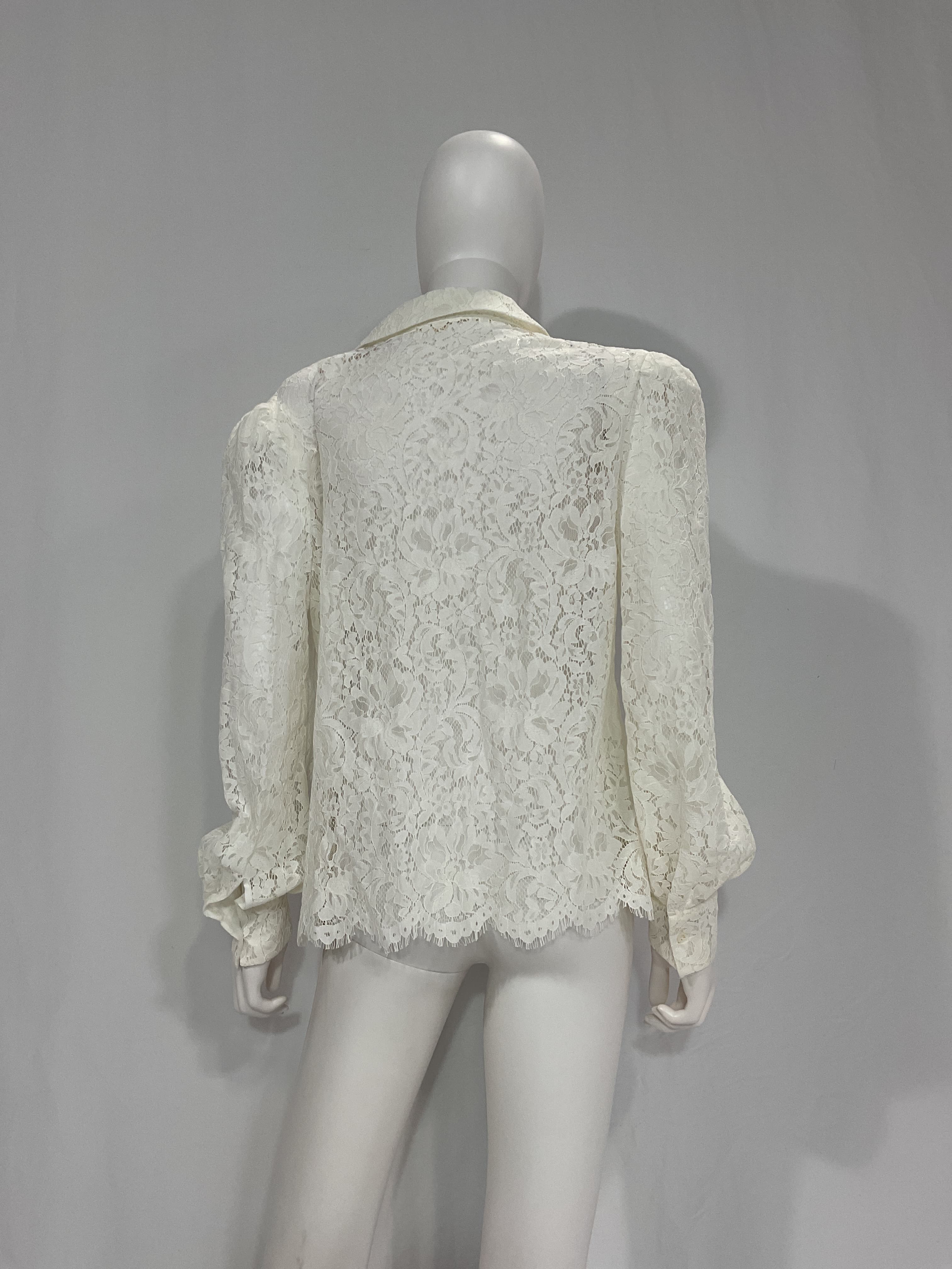 Jenica Lace Blouse In Ivory - Image 2