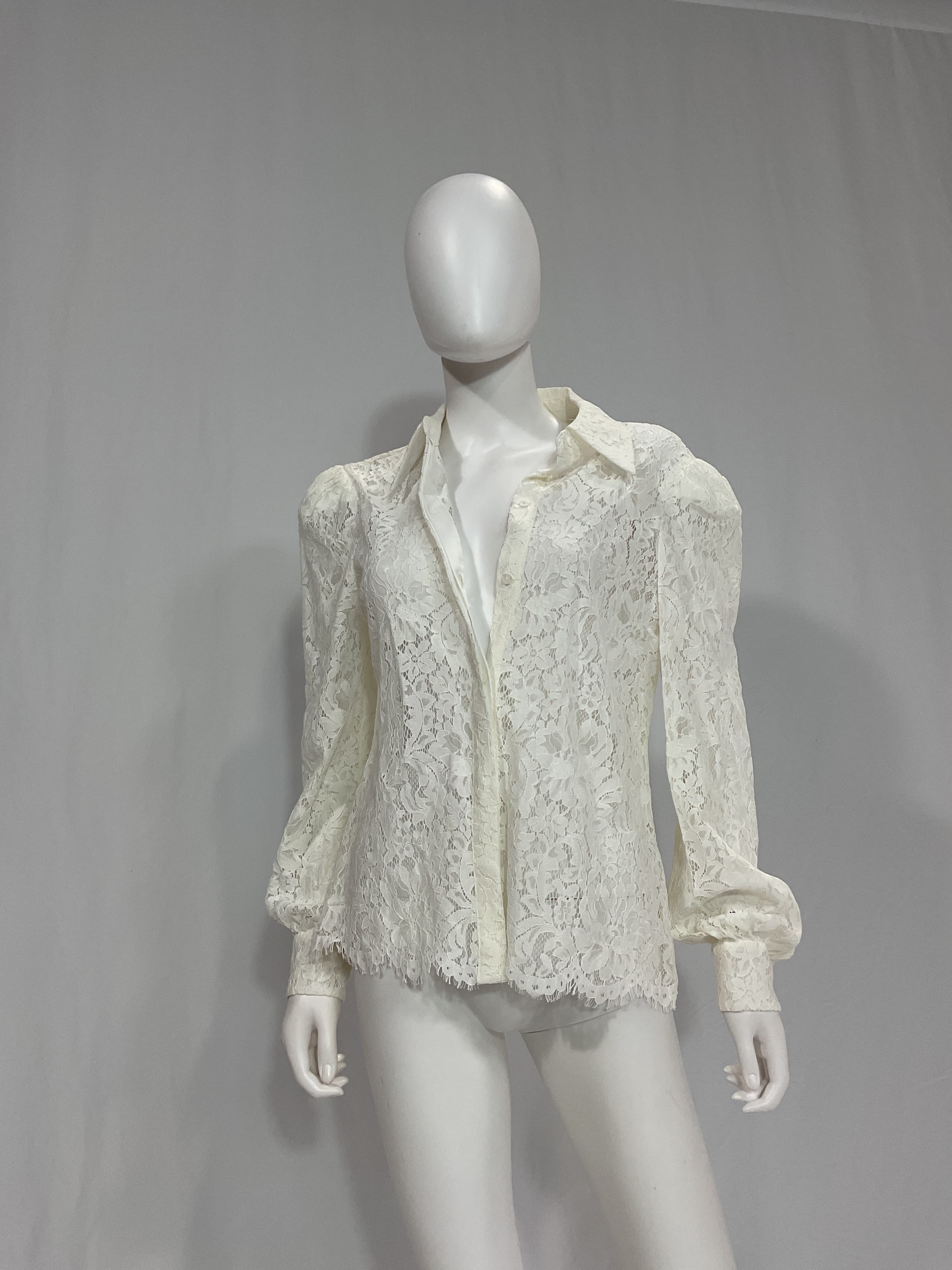 Jenica Lace Blouse In Ivory - Image 4