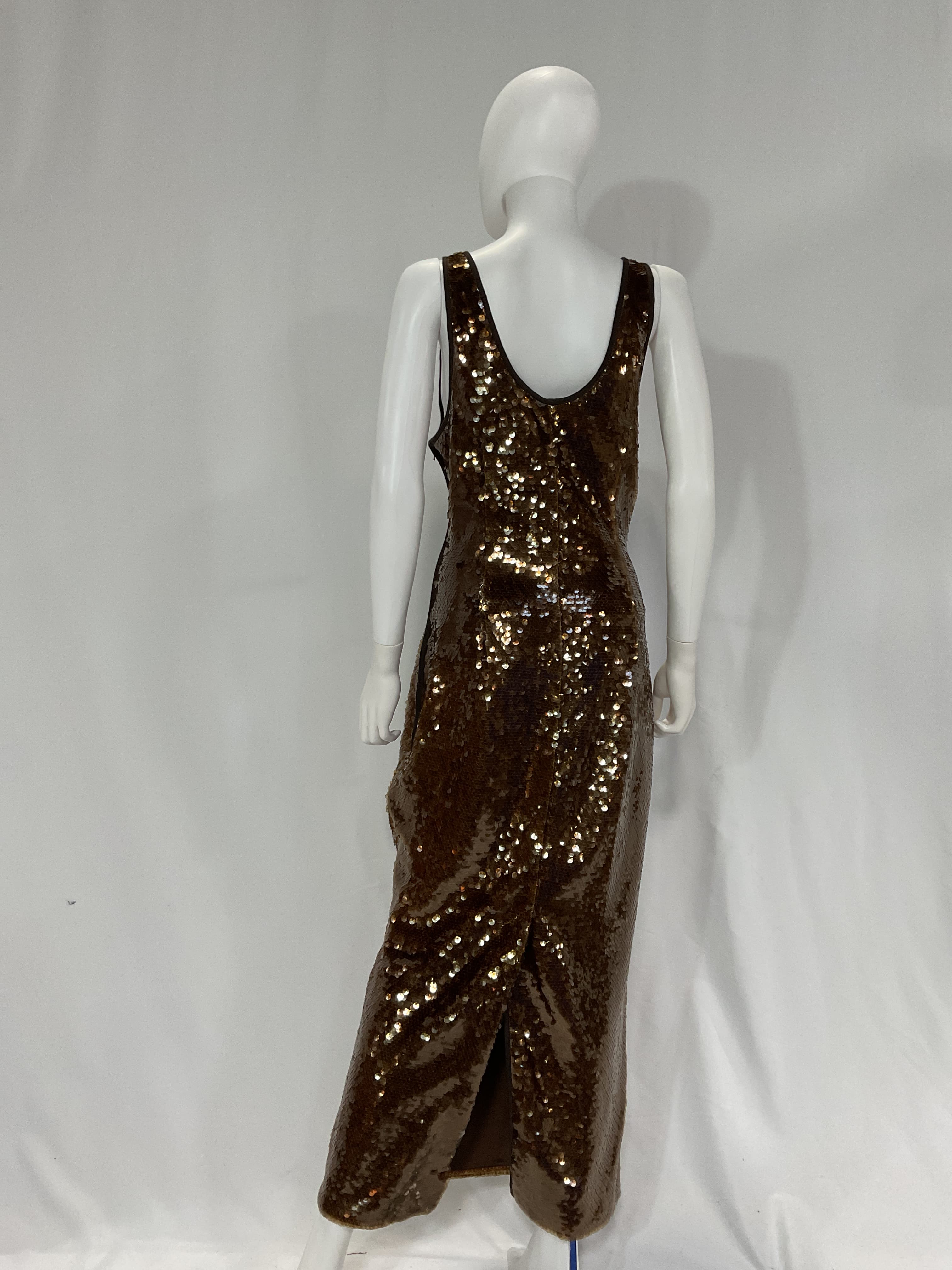 Tan Dress In Brown - Image 4