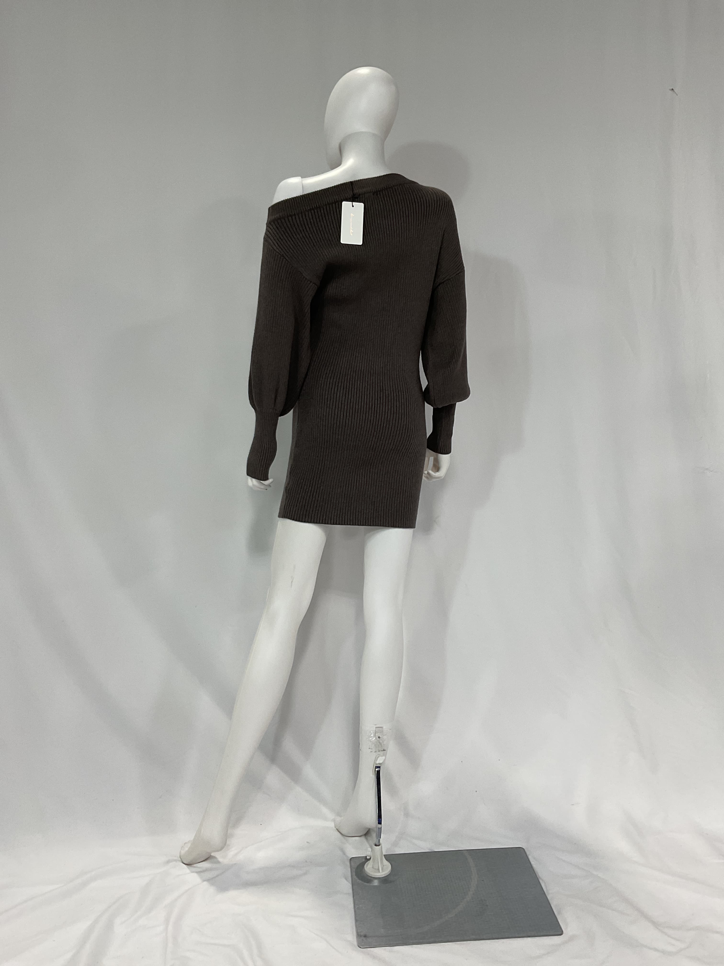 Emma Sweater Dress In Grey - Image 2