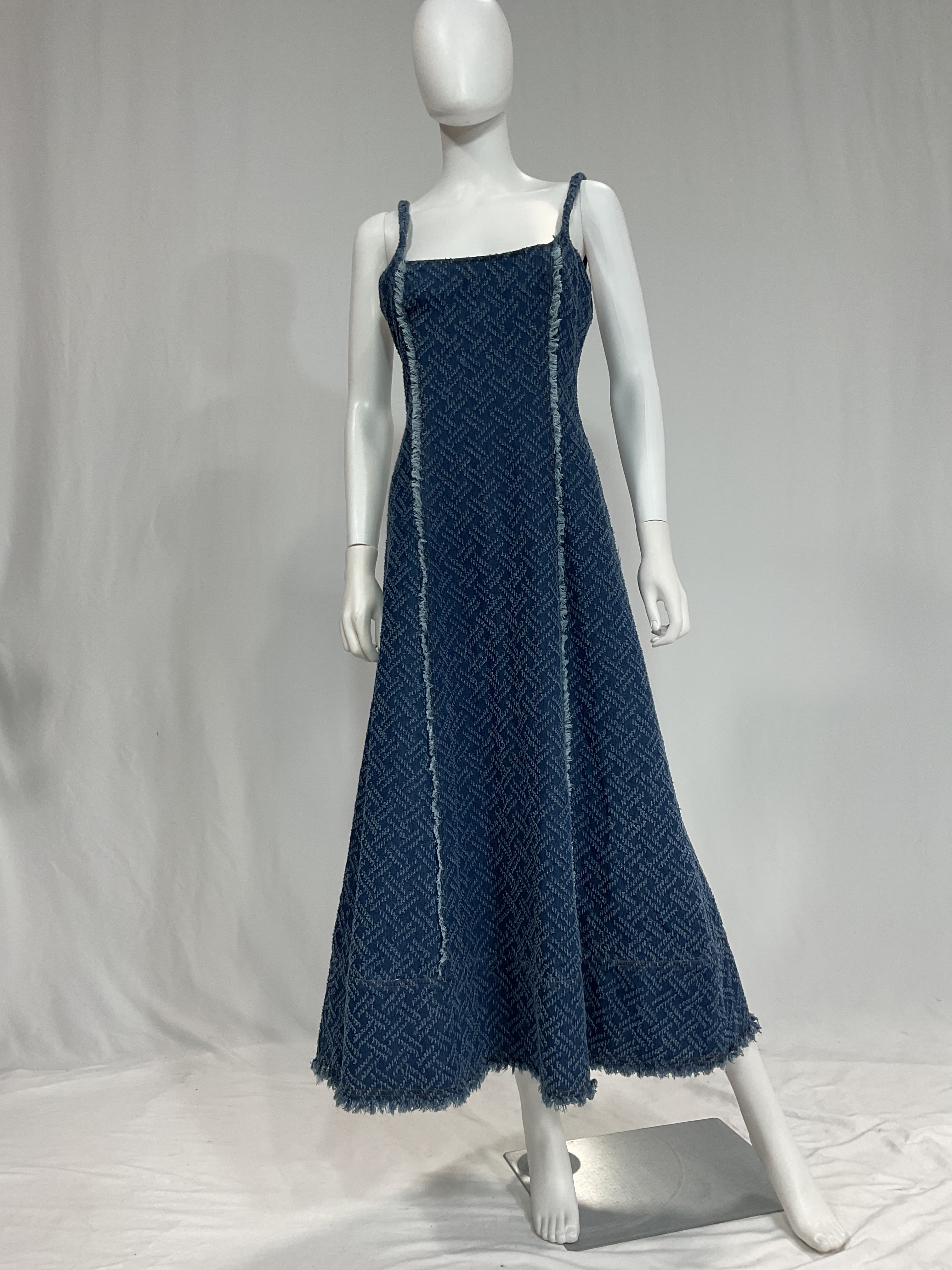 Cora Denim Midi Dress - Image 2