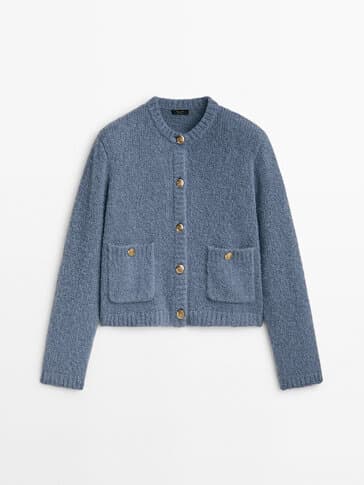 Mini Boucl Knit Cardigan - Image 1